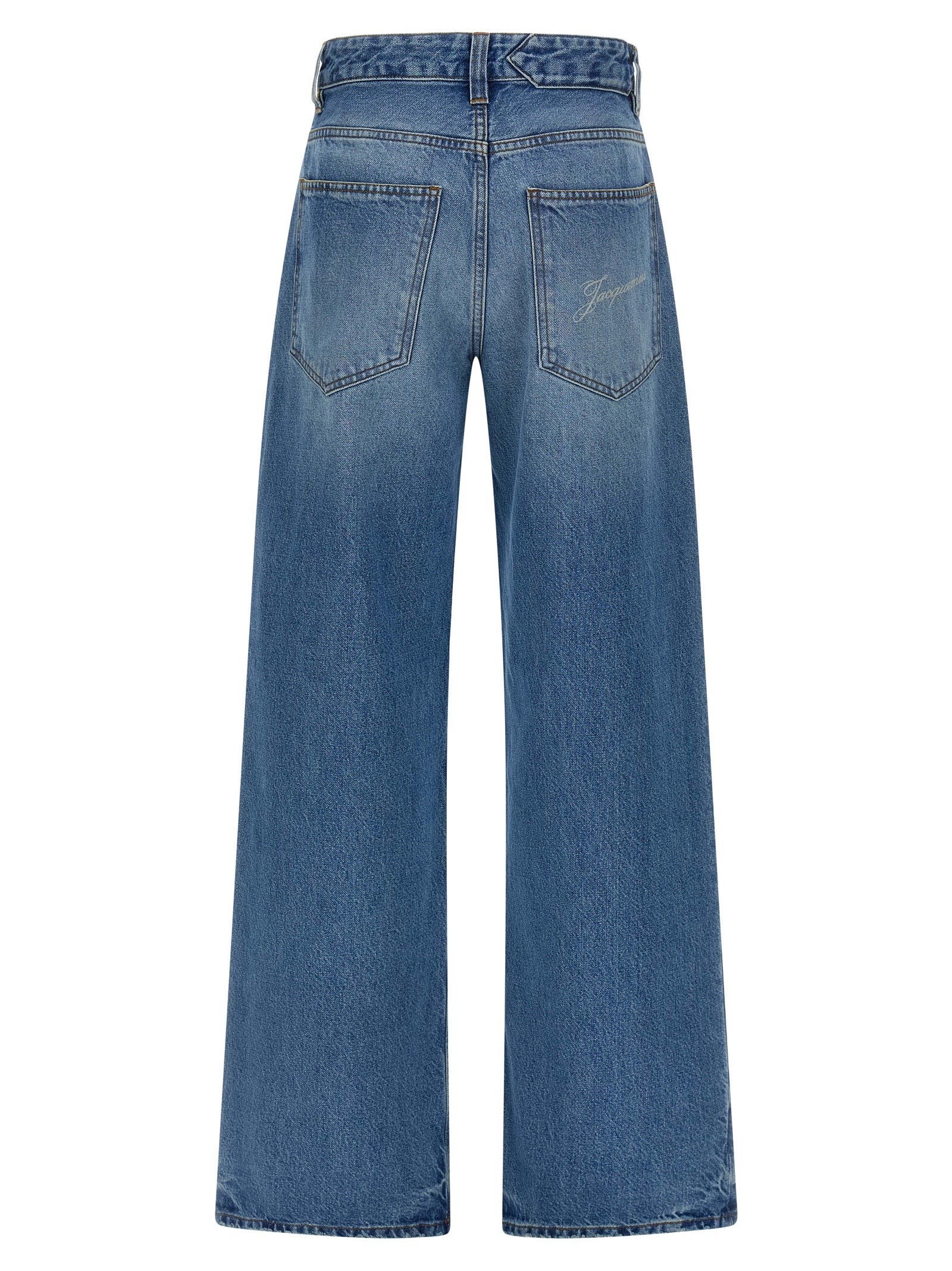 Jacquemus Jean en Coton Bleu Denim