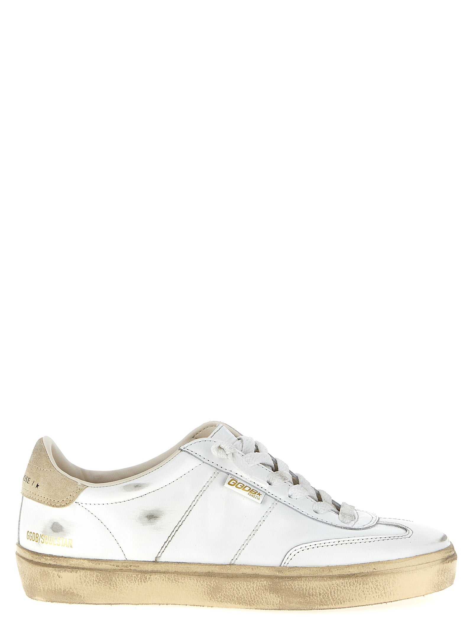 Golden Goose White Soul Star Leather Sneakers