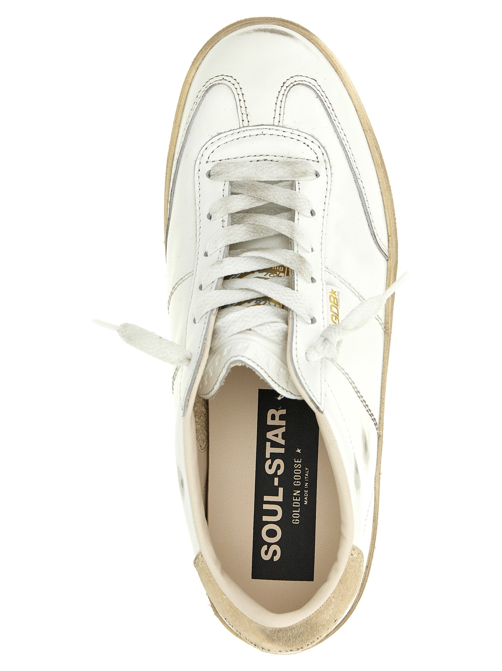 Golden Goose White Soul Star Leather Sneakers