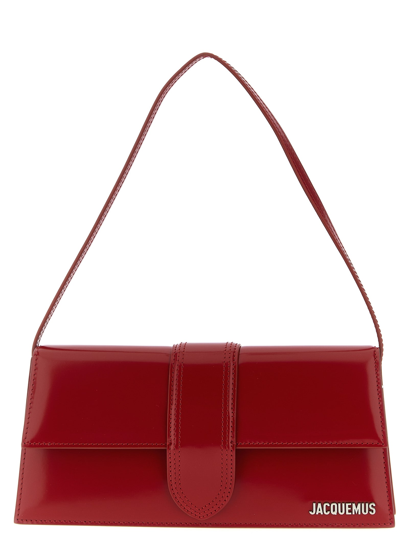 Jacquemus Red Le Bambino Long Shoulder Bag Calf Leather