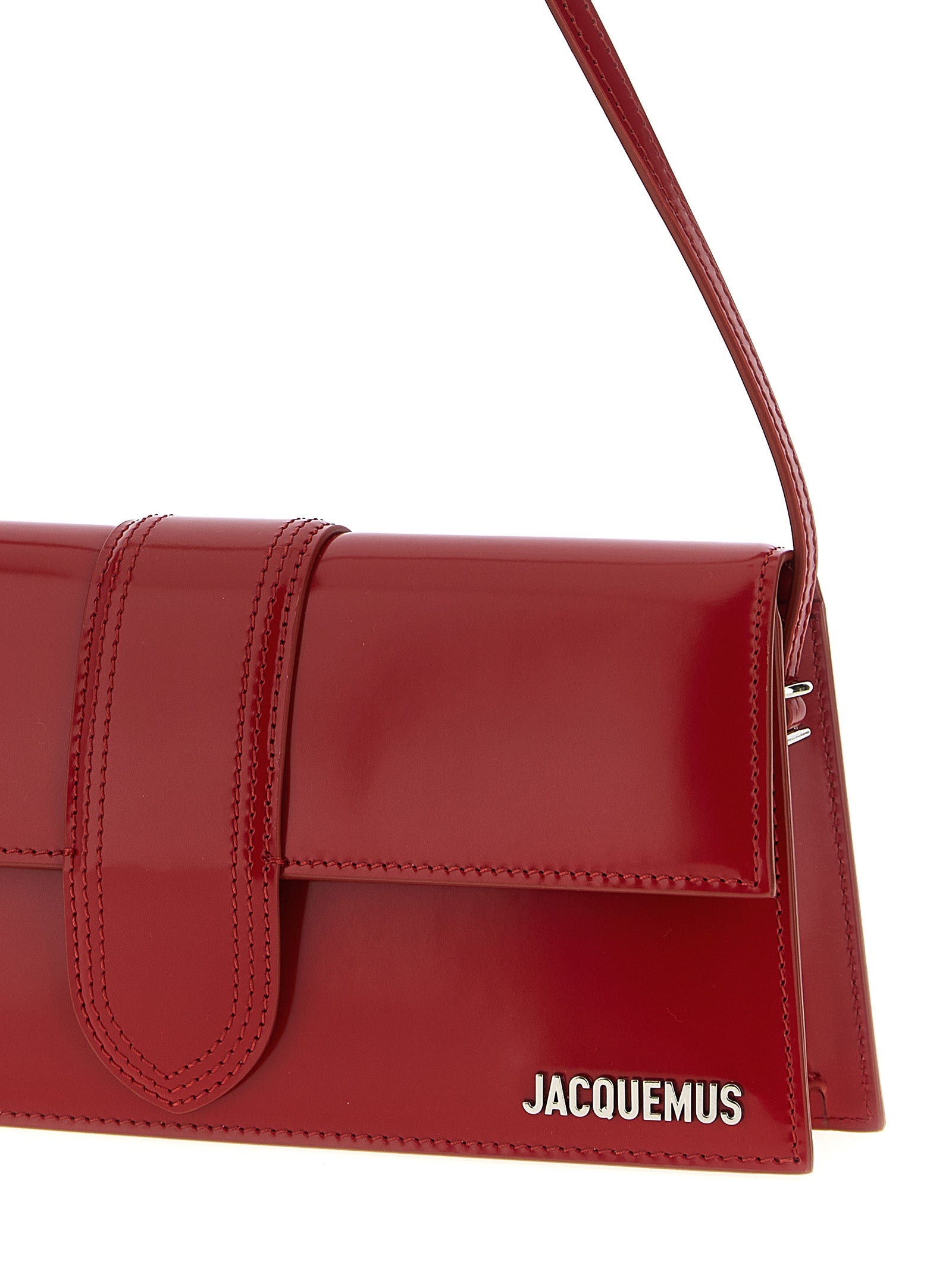 Jacquemus Red Le Bambino Long Shoulder Bag Calf Leather