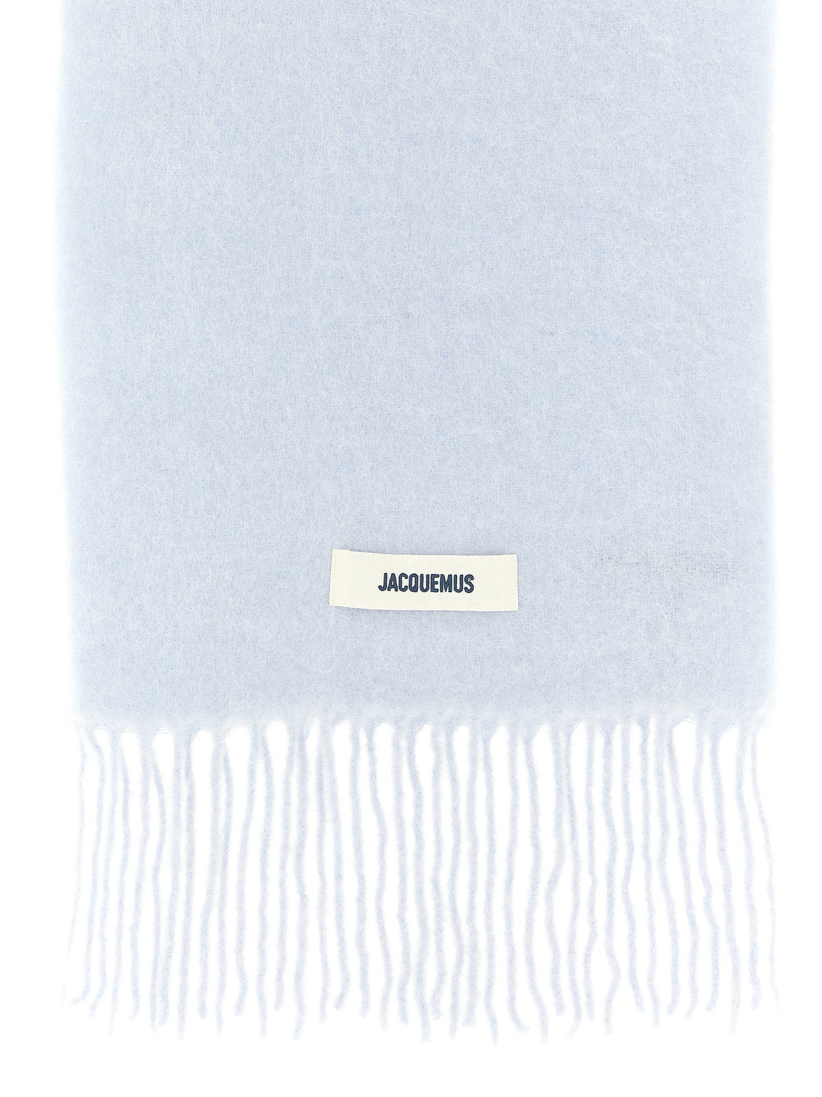 Jacquemus Light Blue L’Echarpe Carro Alpaca Mohair Wool Scarf