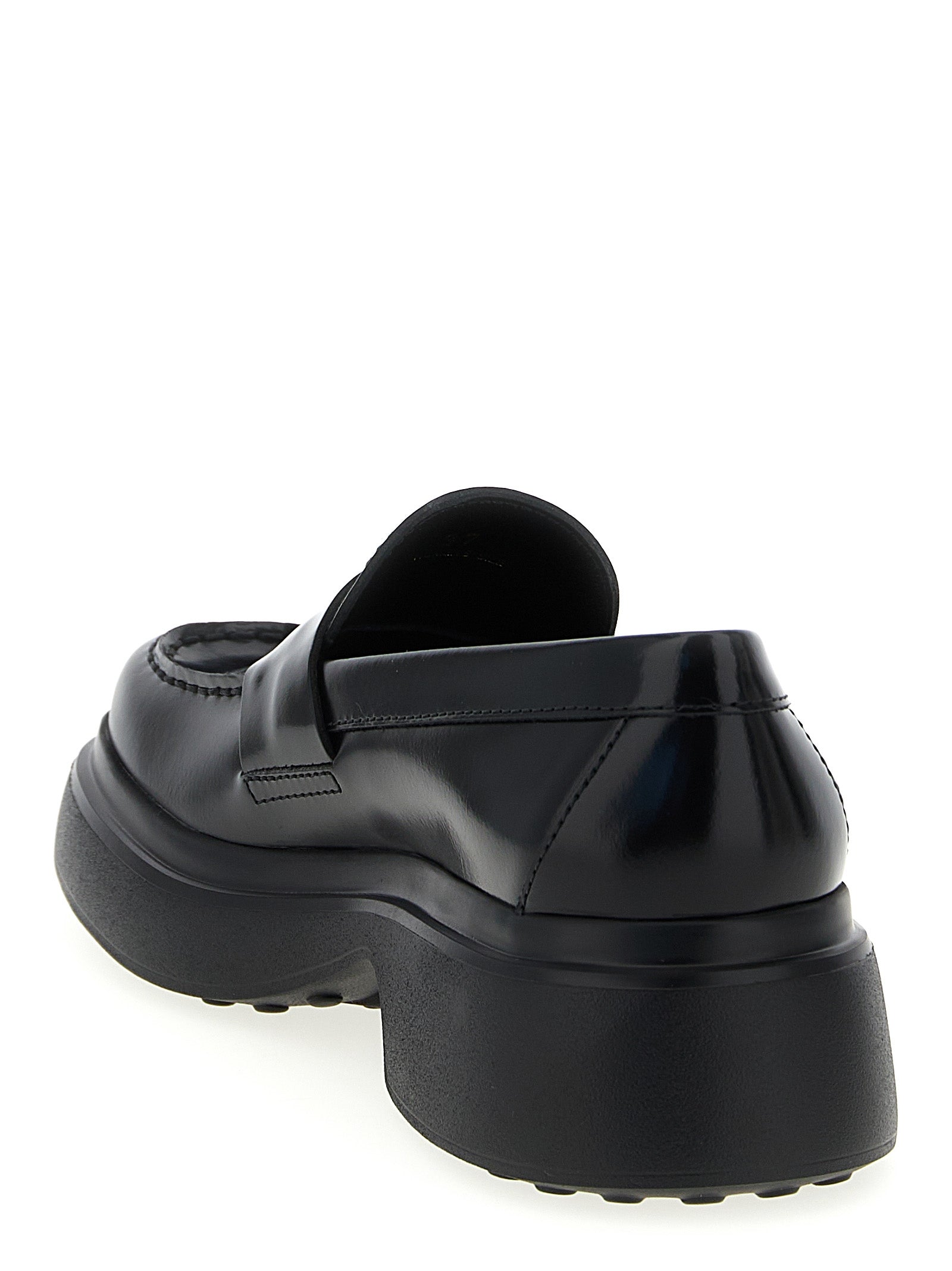Tod’s Black Slip-On Loafers Calf Leather