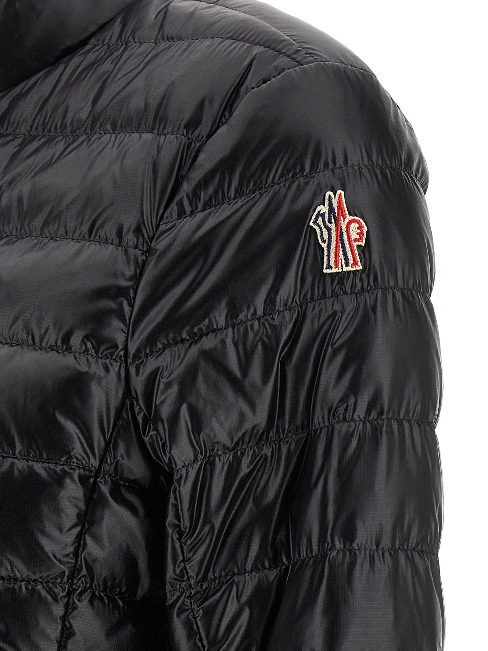 Moncler Grenoble Black Walibi Nylon Full-Length Jacket
