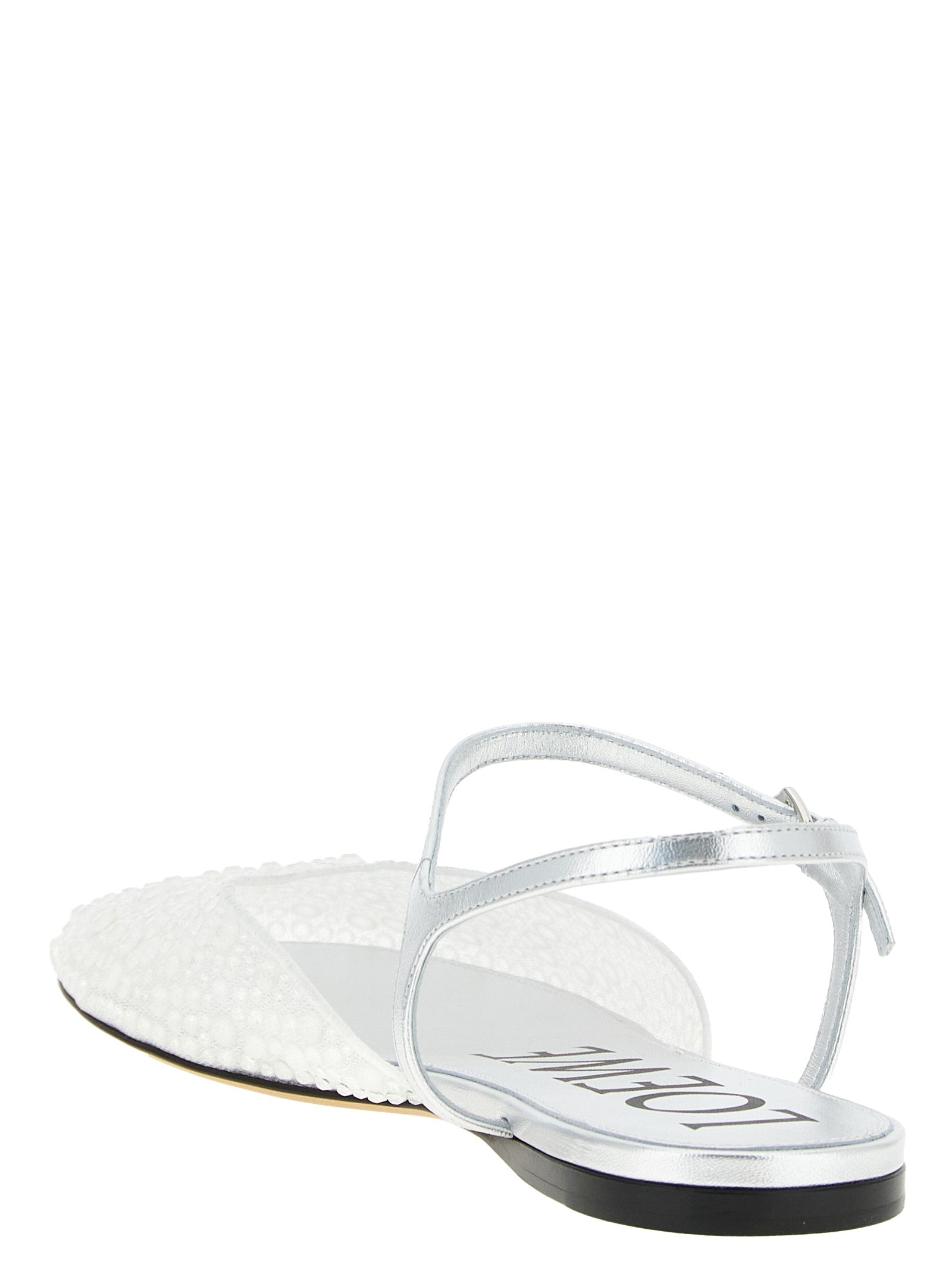 Loewe White Toy Nylon Ballet Flats