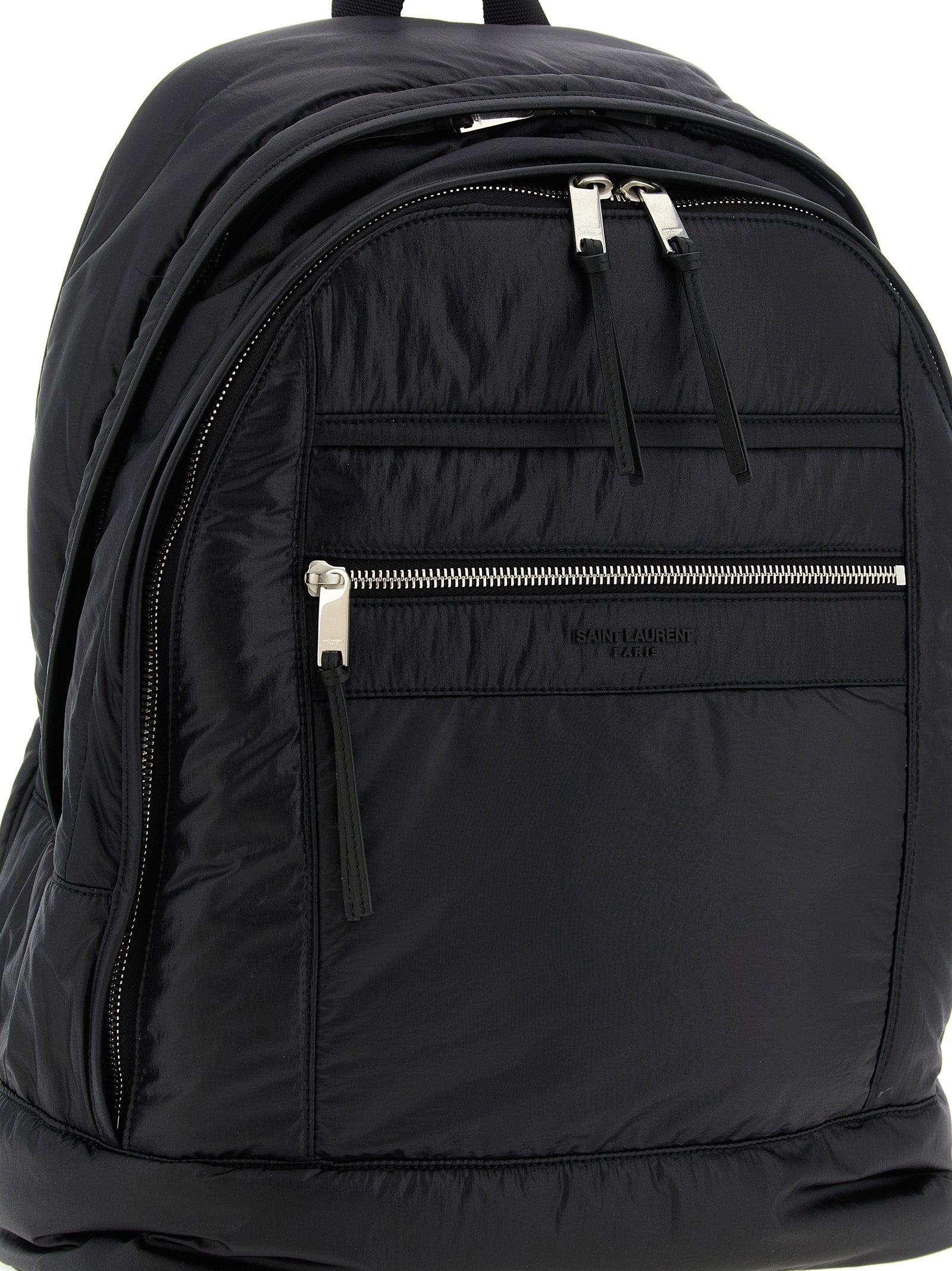 Saint Laurent Black City Backpack Calf Leather