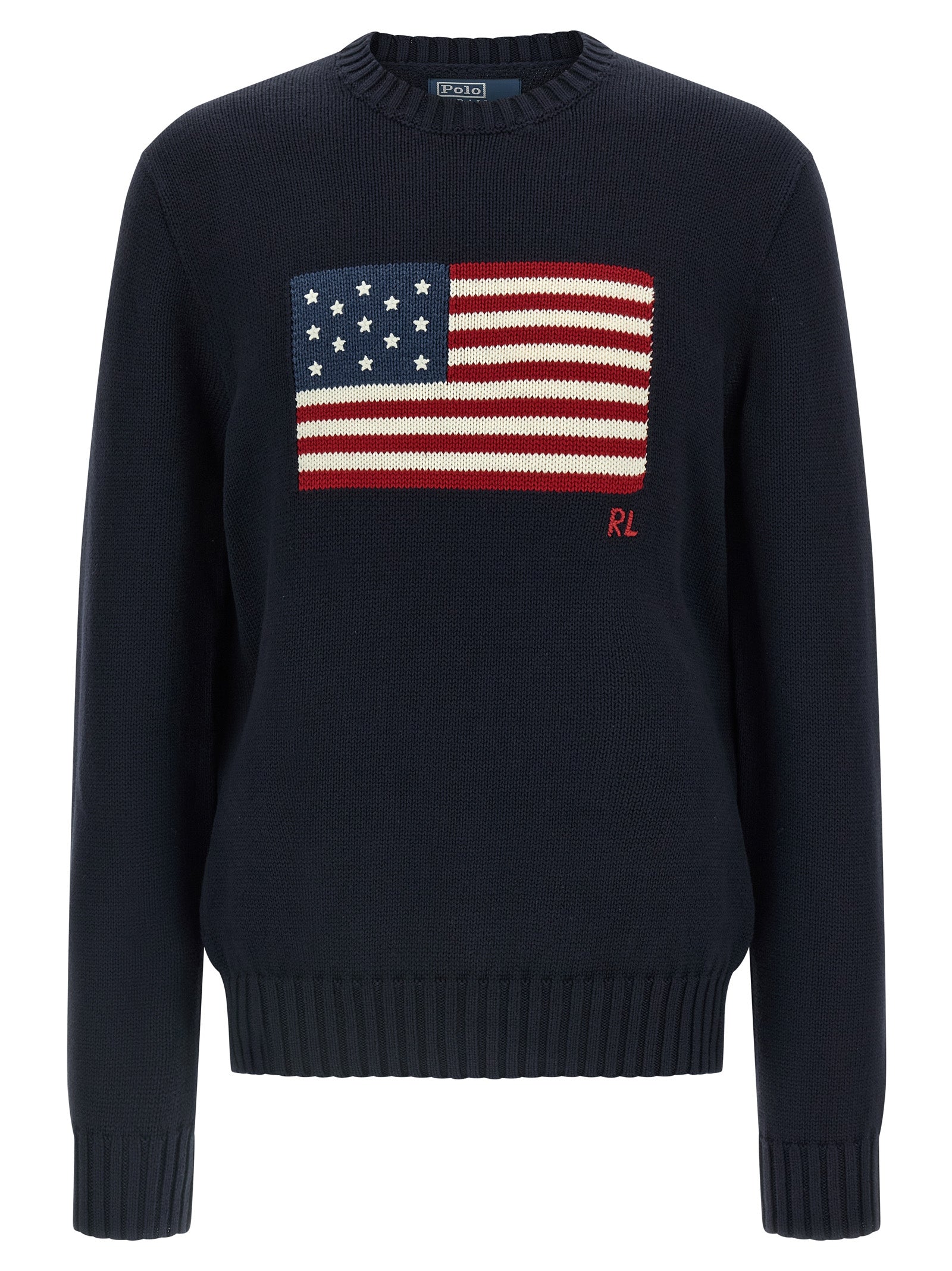 Polo Ralph Lauren Blaue Strickjacke aus Baumwolle