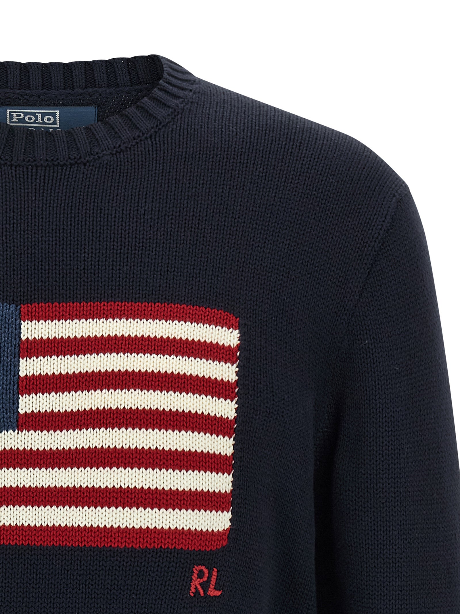 Polo Ralph Lauren Blaue Strickjacke aus Baumwolle