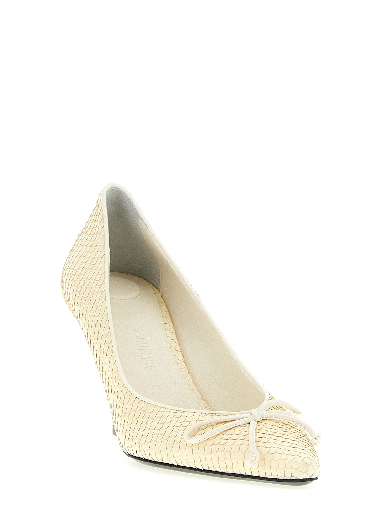 Jacquemus Beige Les Escarpins Tourni Calf Leather Pumps