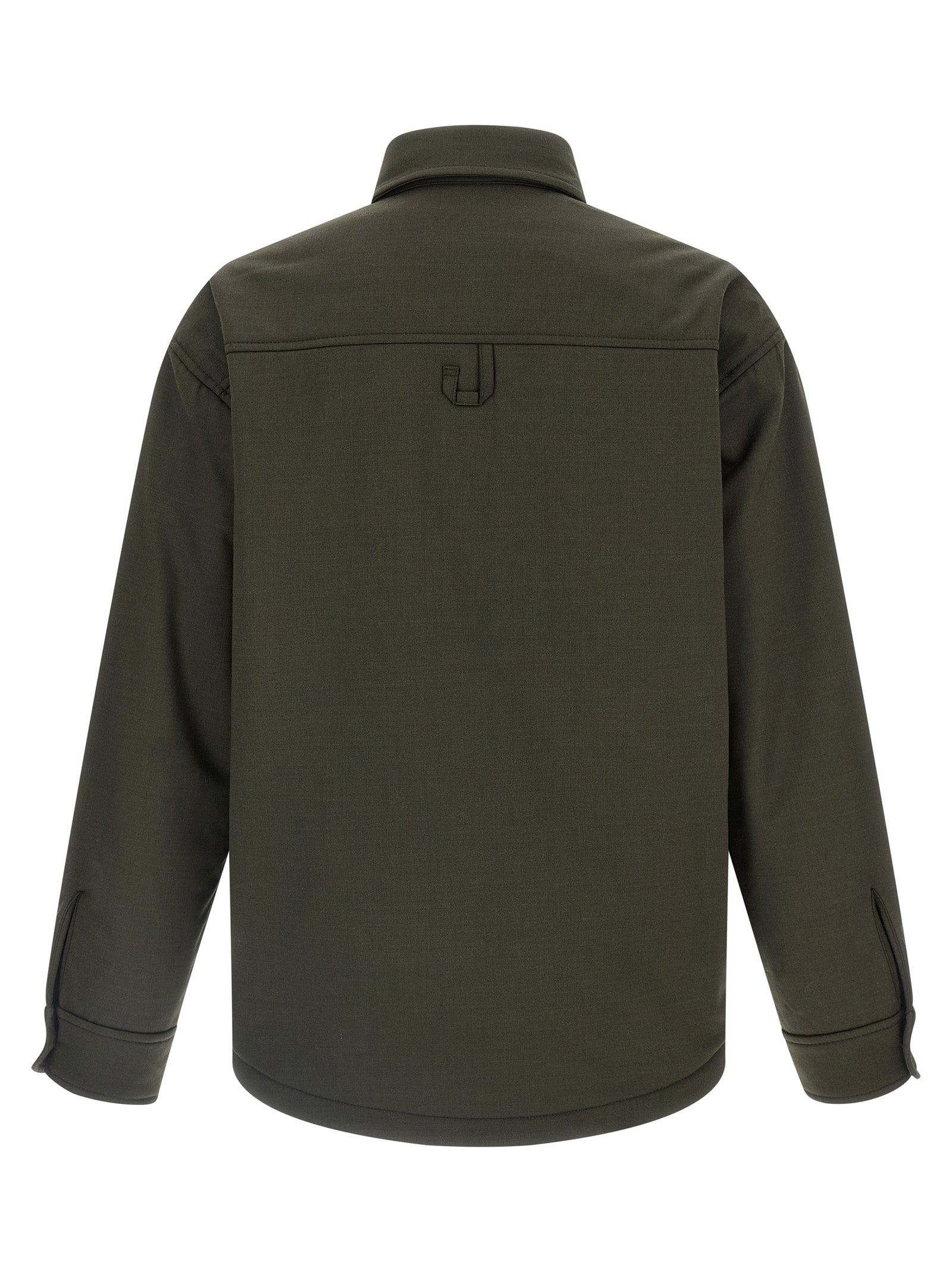 Jacquemus Green Virgin Wool Shell Jacket
