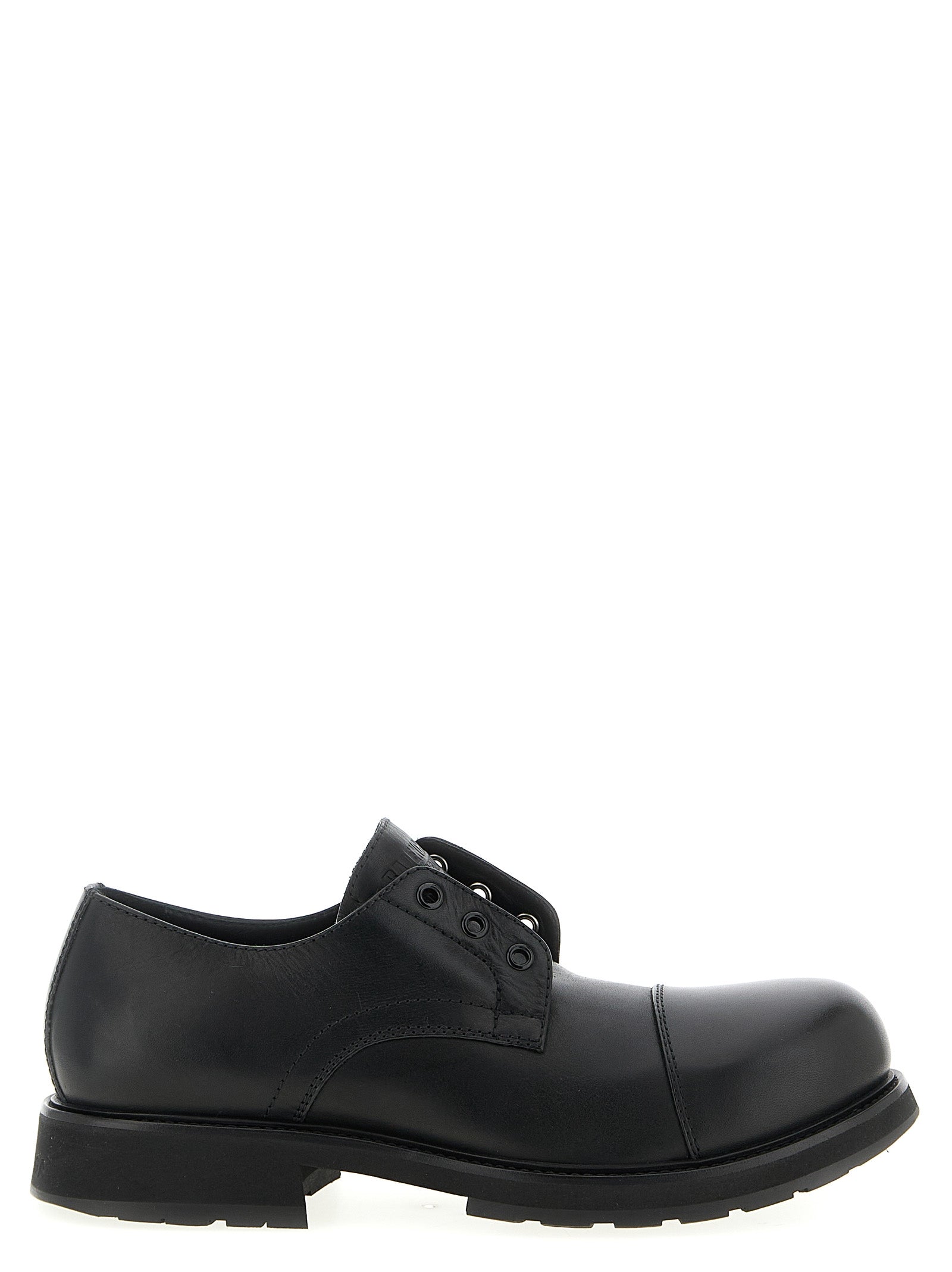 Balenciaga Black Derby Truck Leather Loafers
