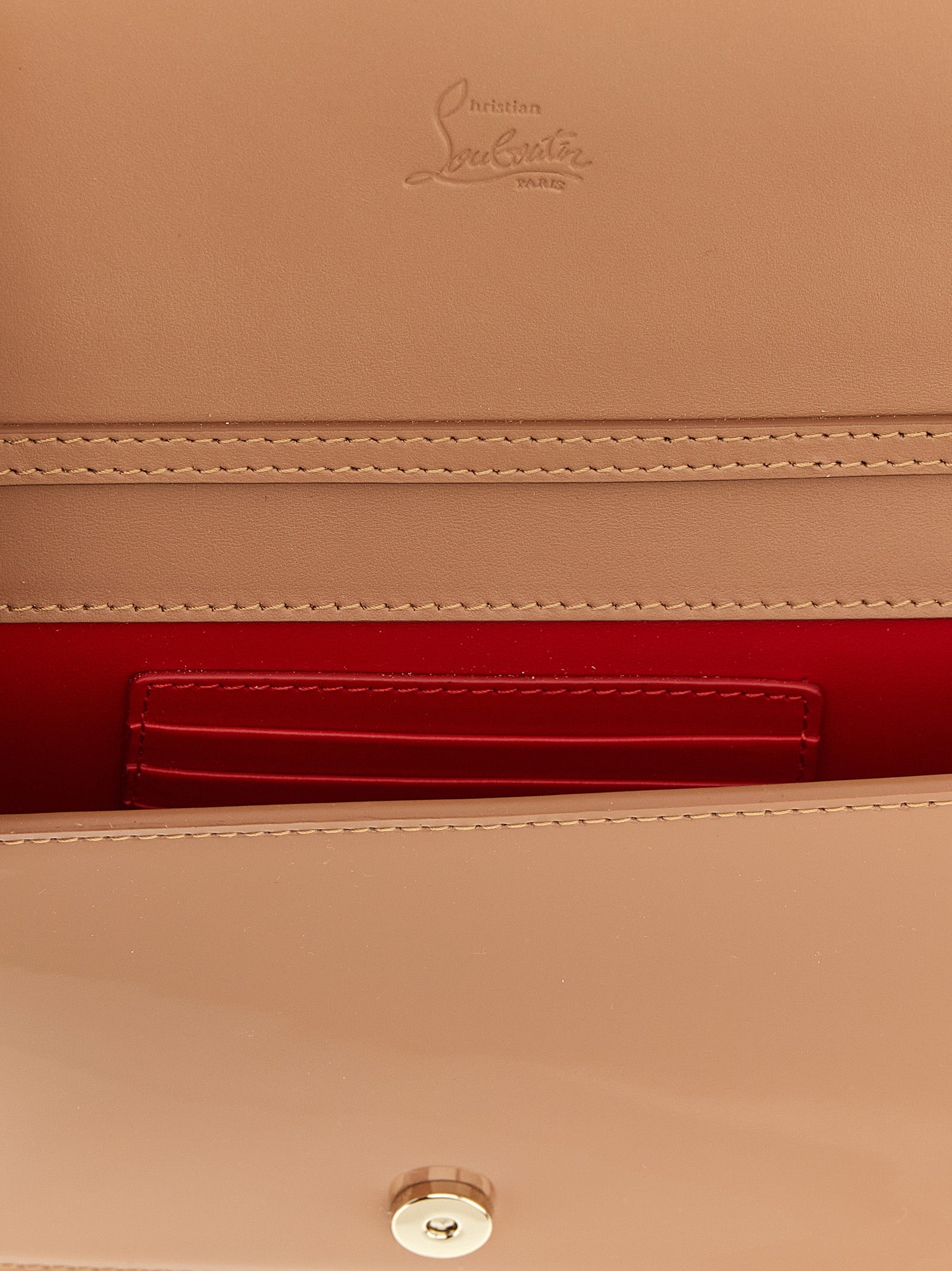 Christian Louboutin Pink Bettina Clutch Leather