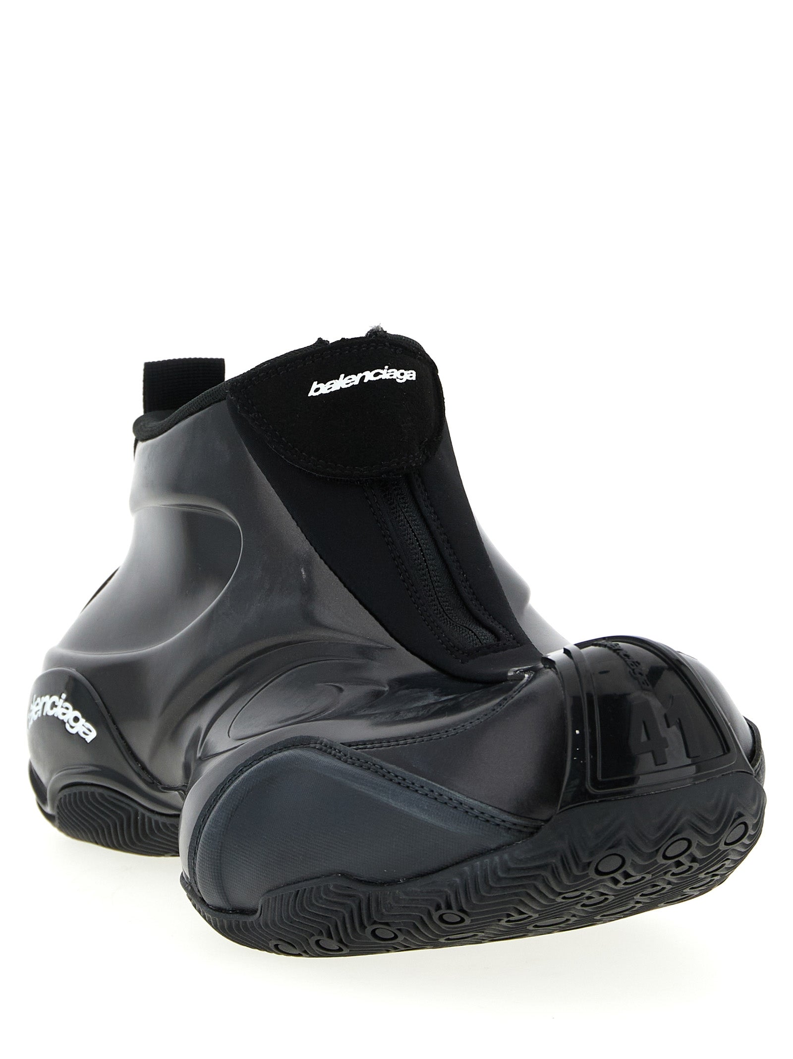 Balenciaga Black Basketball Synthetic Sneakers