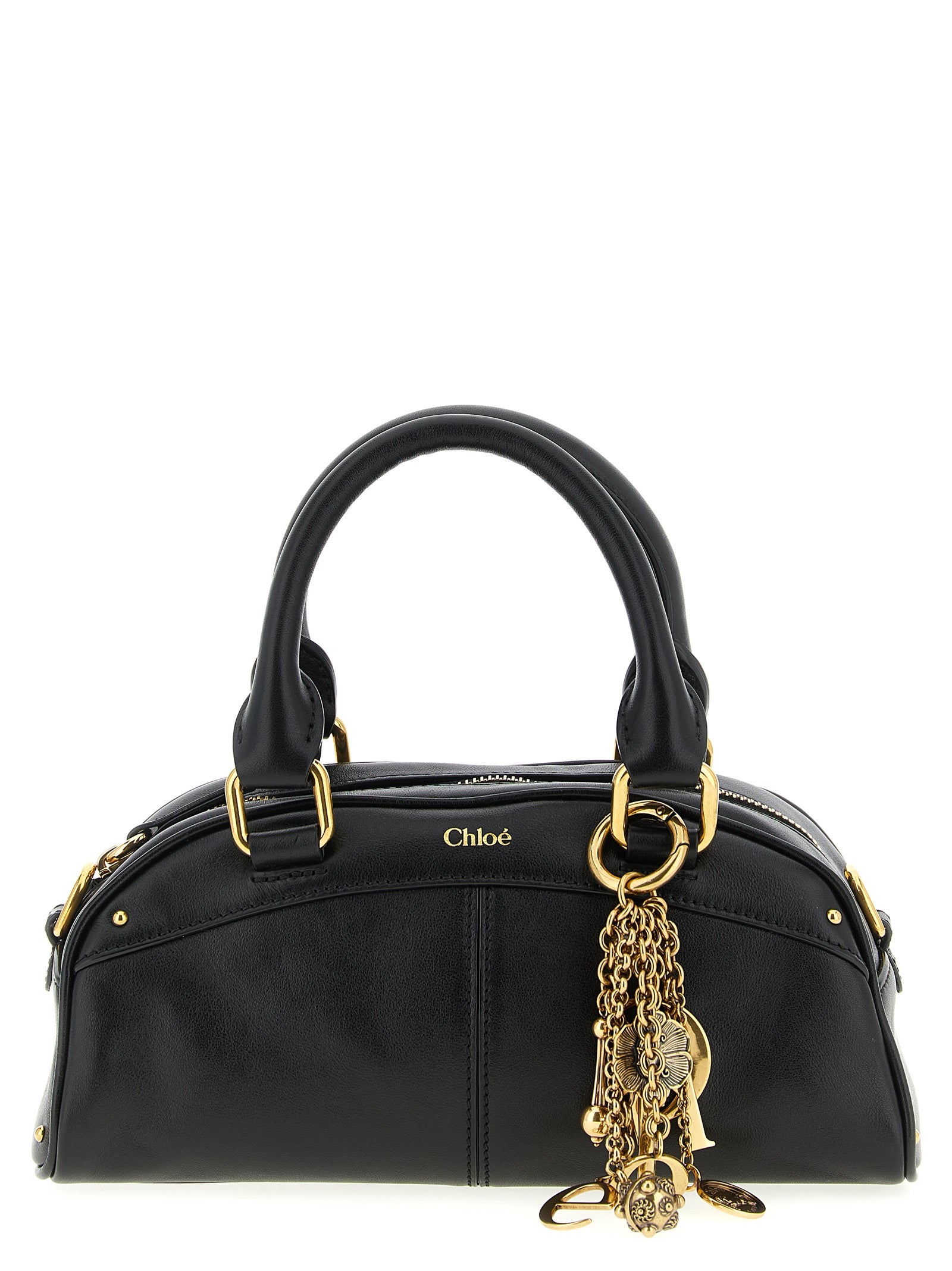 Chloé Black Bowling Piccola Handbag Leather