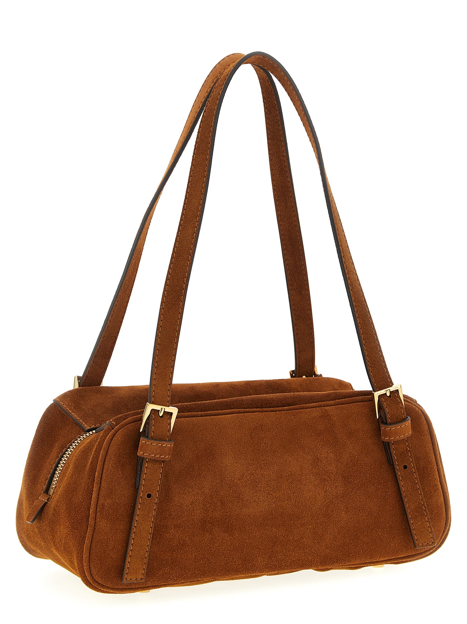 Versace Brown Shoulder Bag Calf Leather