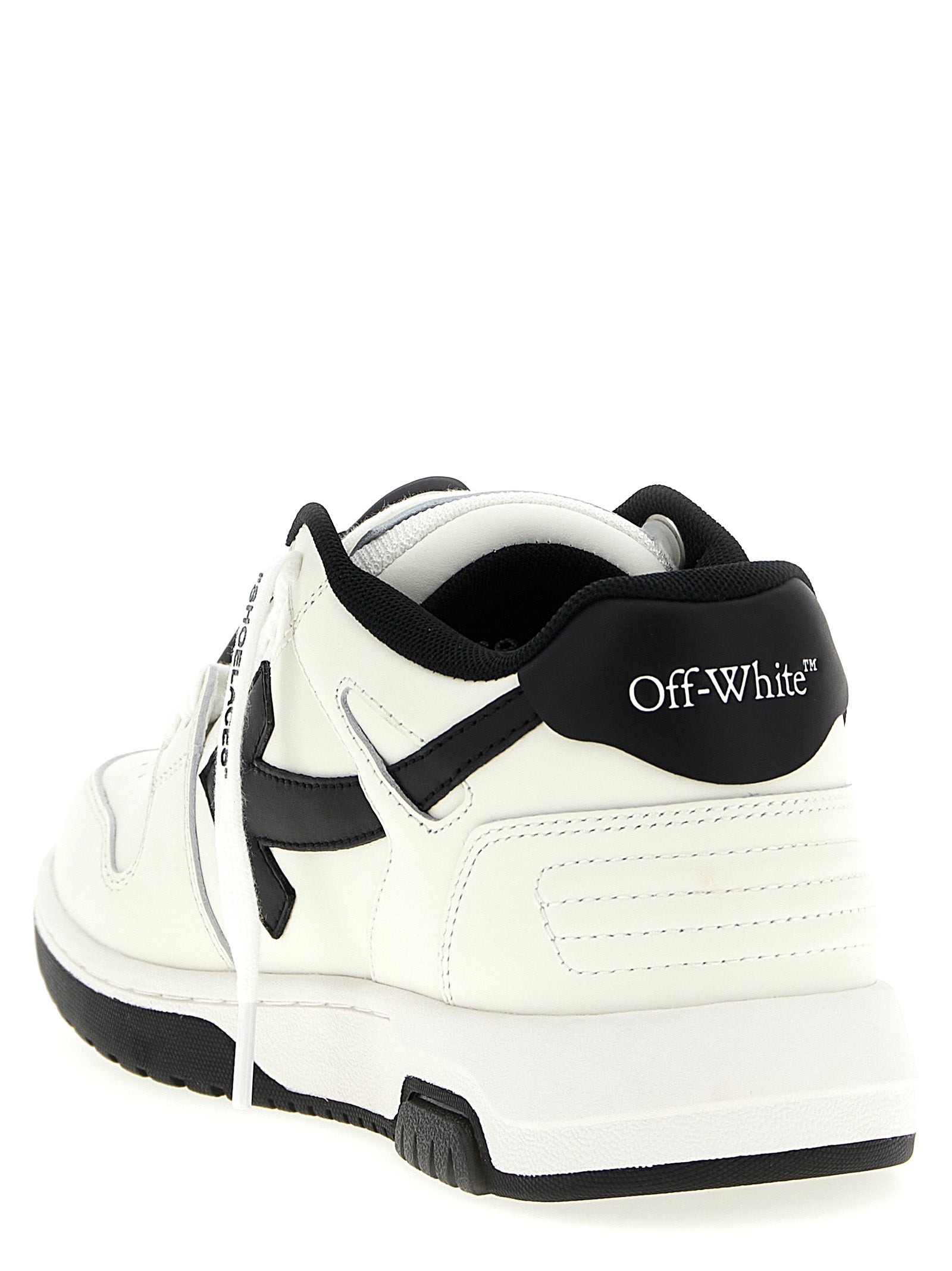 Off-White White Black Low Top Sneakers Calf Leather