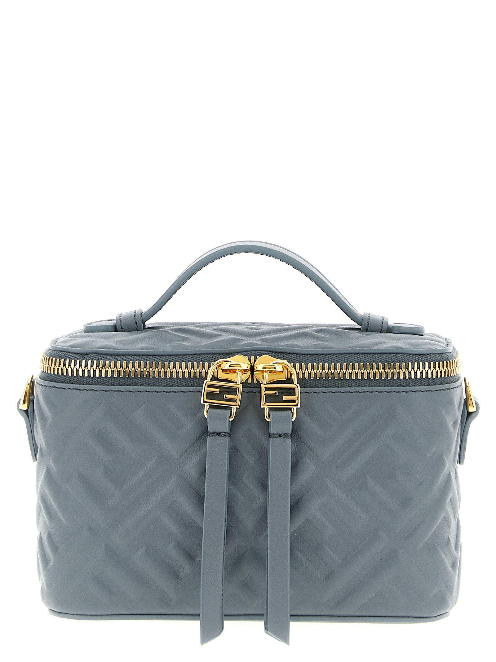 FENDI Light Blue Vanity Lambskin Handbag