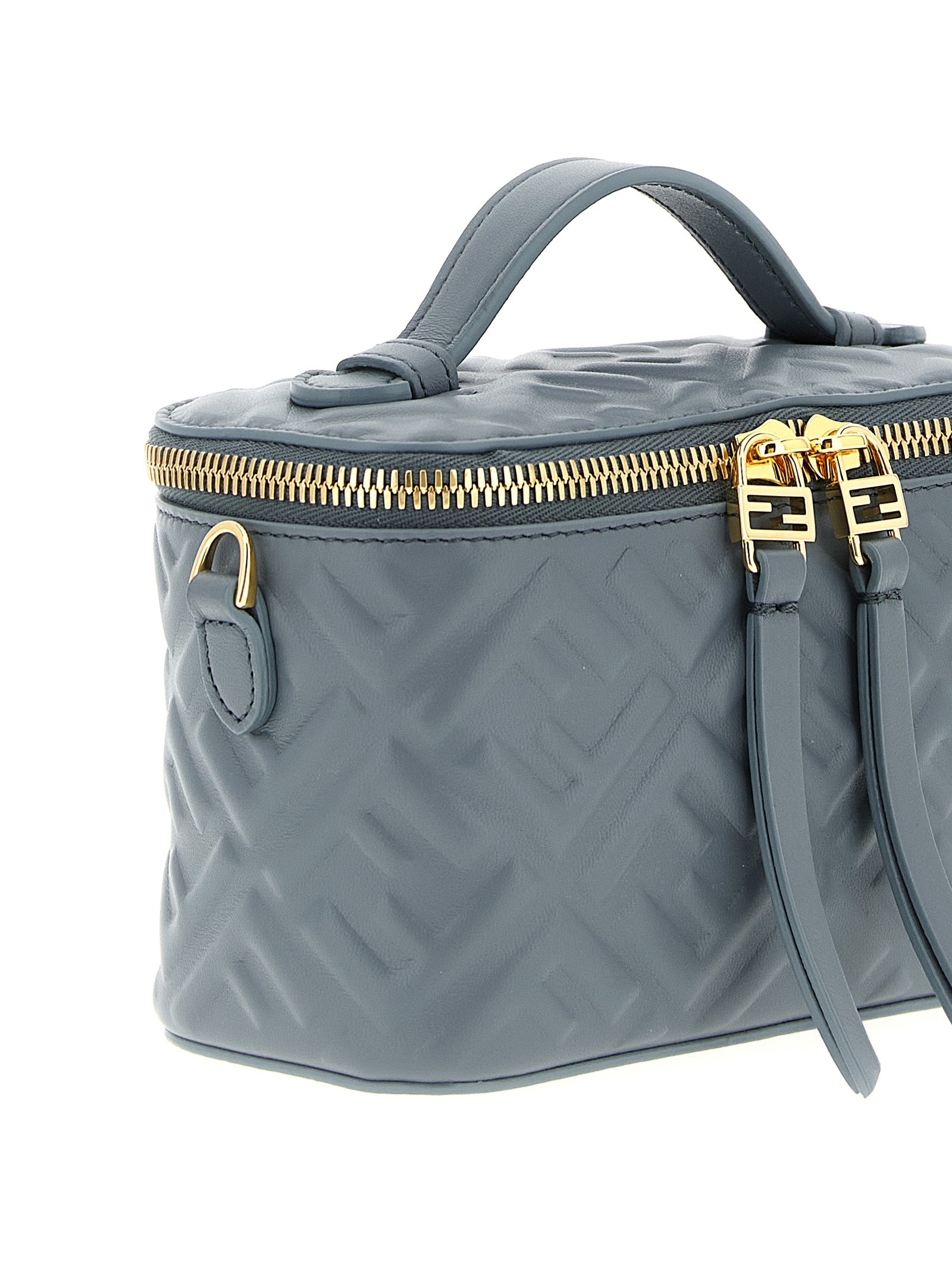 FENDI Light Blue Vanity Lambskin Handbag