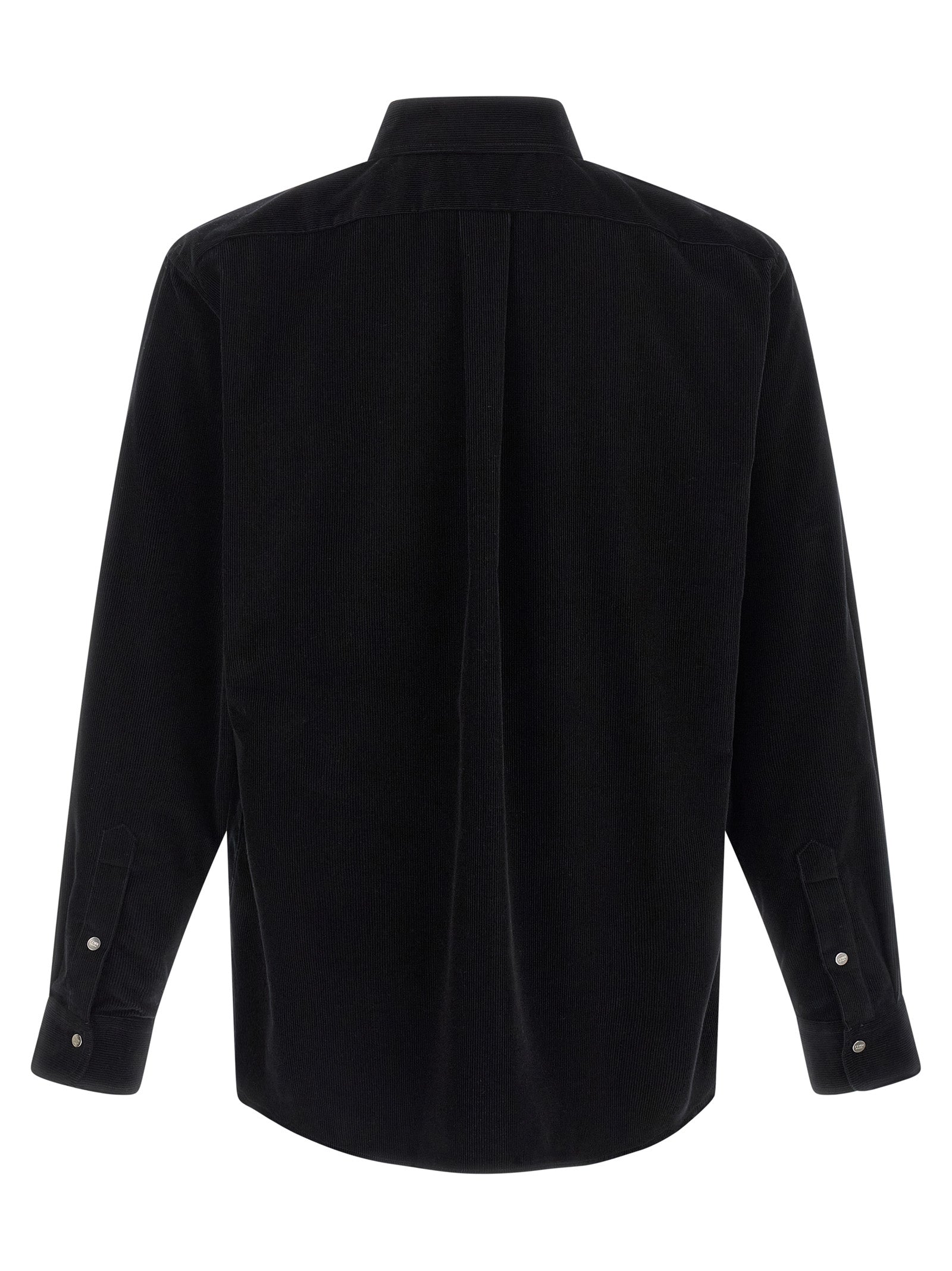 Fendi Black Corduroy Cotton Shirt