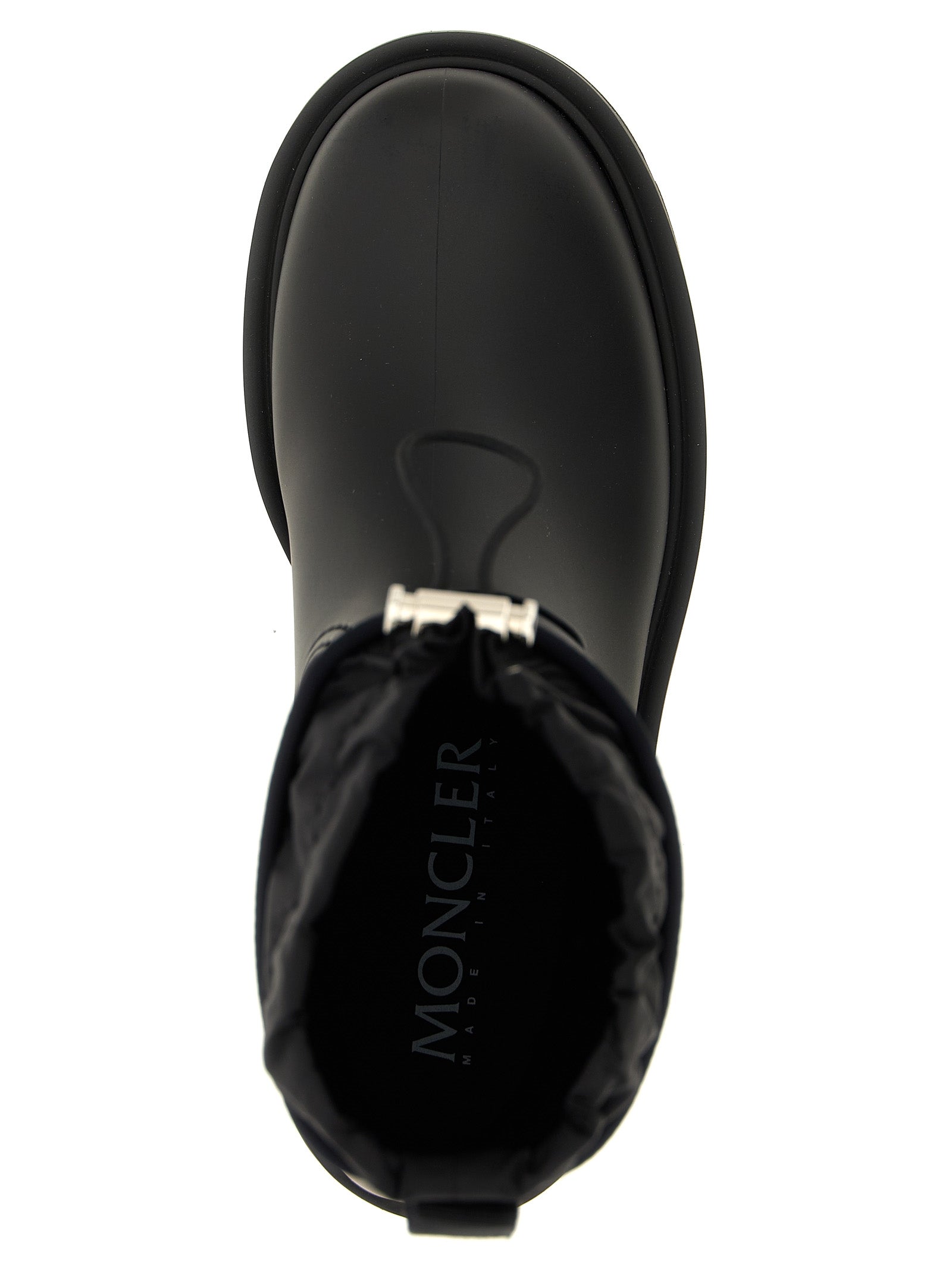 Moncler Black Kickstream Synthetic Ankle Boots