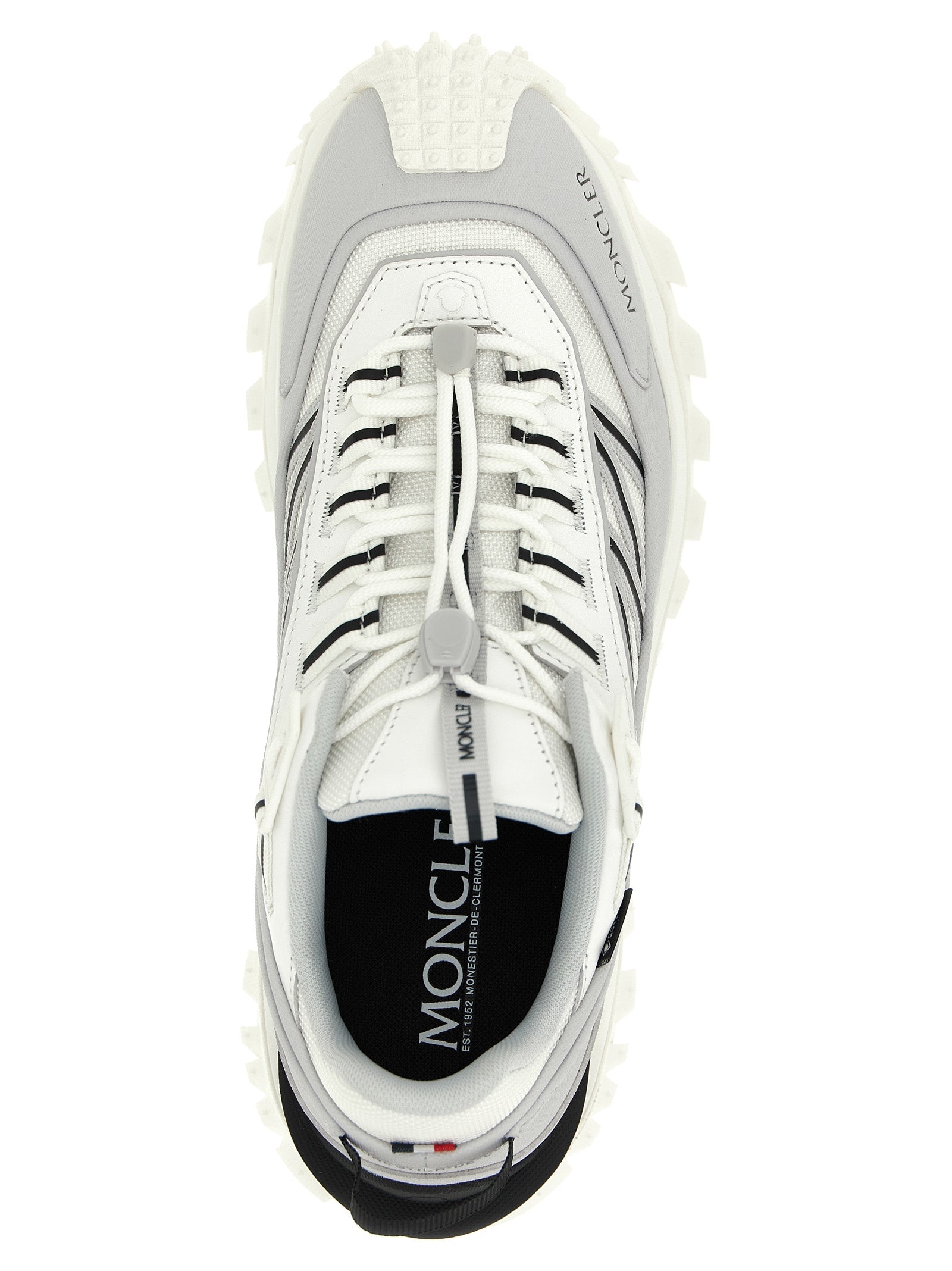 Moncler Graue Sportsneaker aus Polyamid