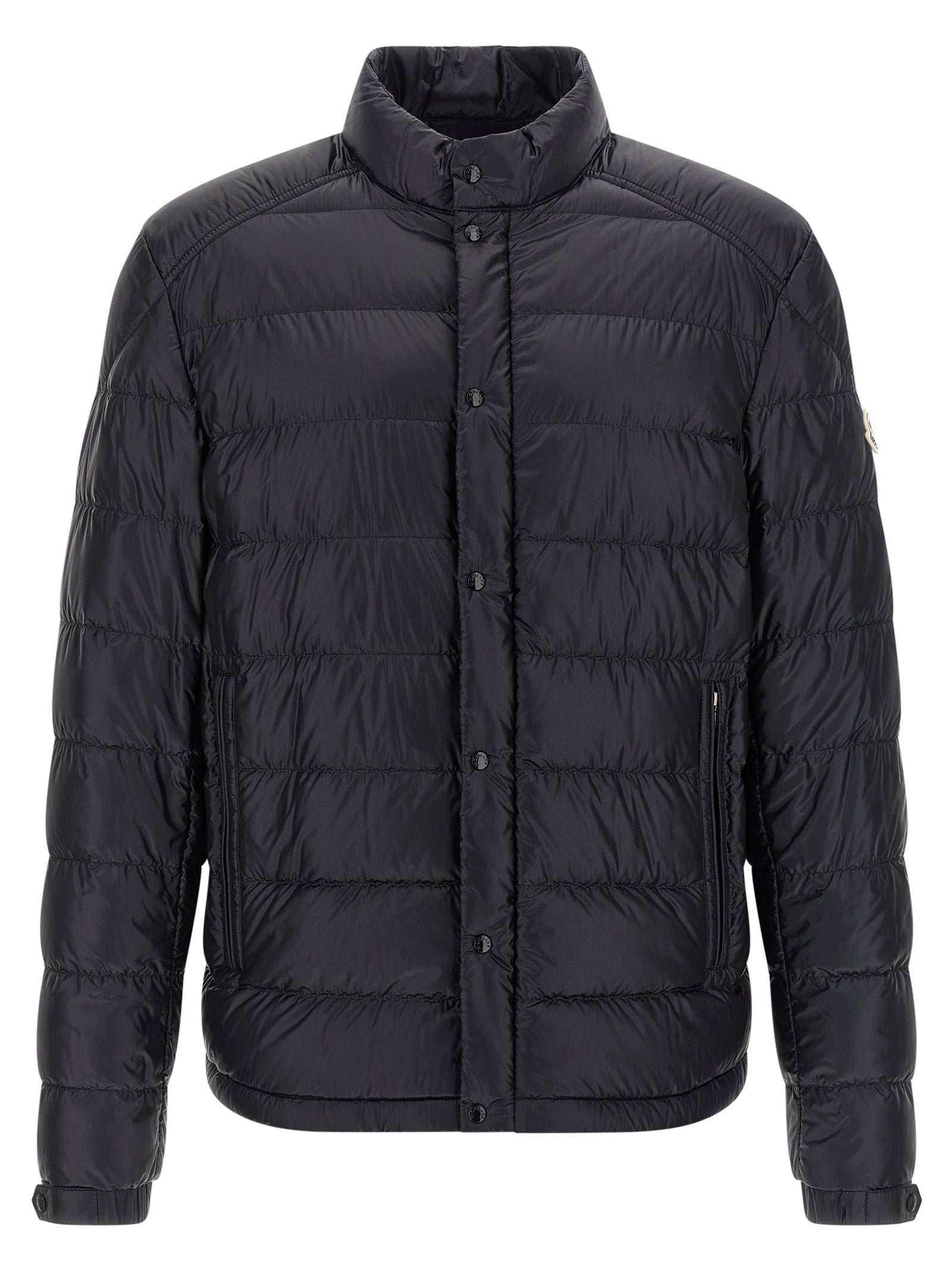 Moncler Blue Nylon Full-Length Jacket