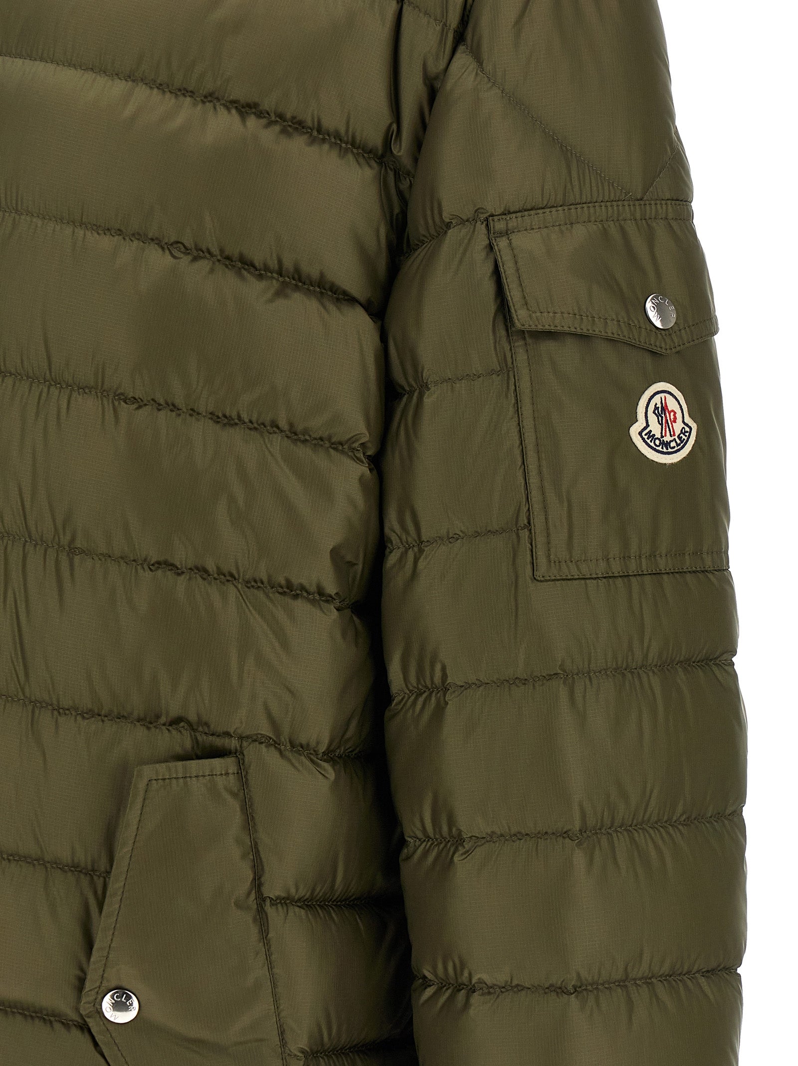 Moncler Green Oahu Nylon Bicolor Parka
