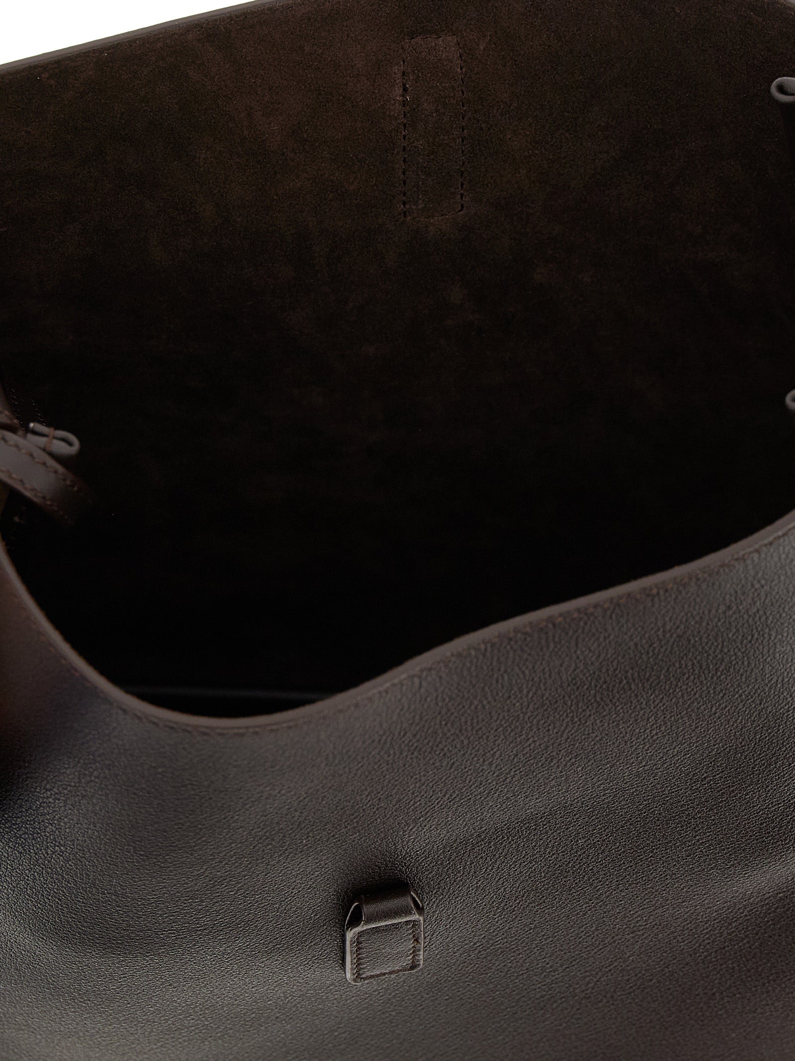 Saint Laurent Brown Le 5 à 7 Shoulder Bag Calf Leather