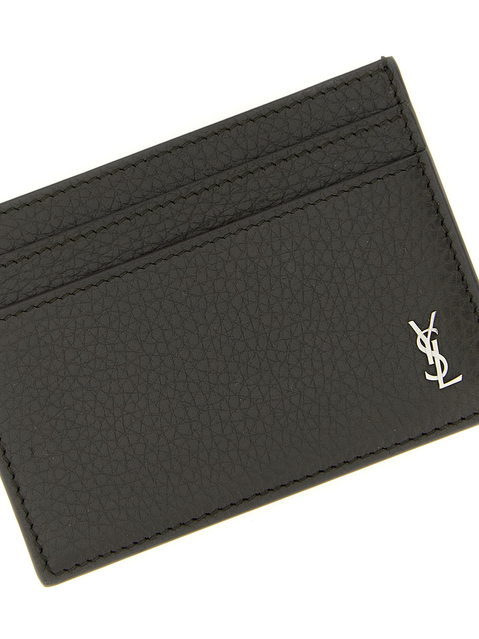 Saint Laurent Brown Cardholder Leather