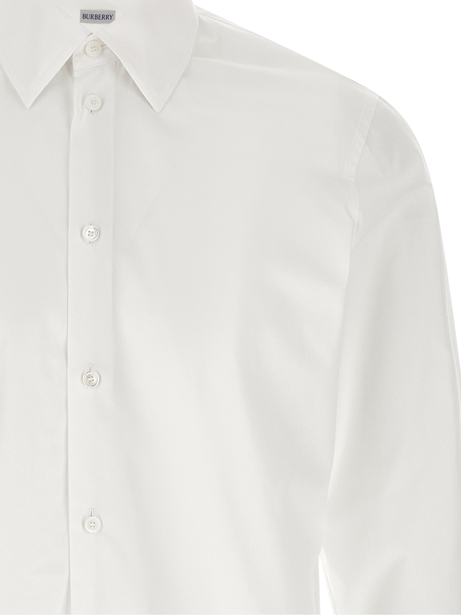 Burberry White Cotton Poplin Shirt