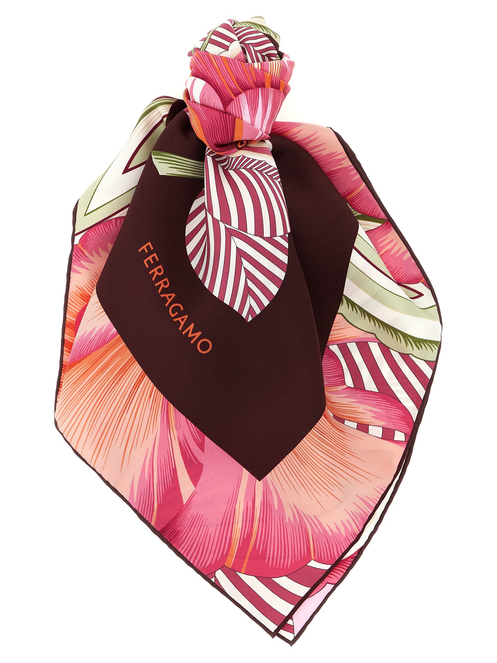 Ferragamo Seidenschal, mehrfarbig