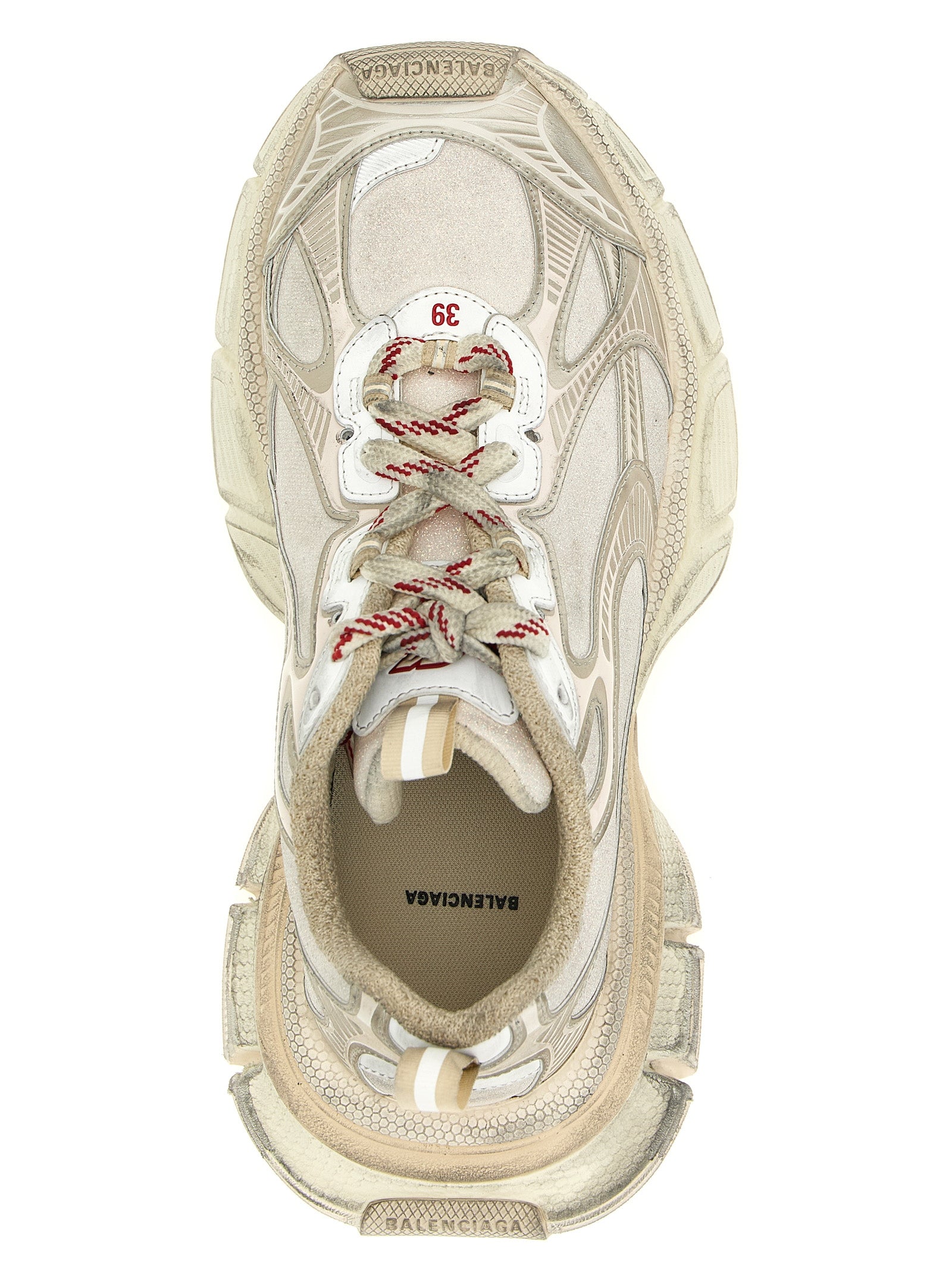 Balenciaga Silver 3XL Synthetic Athletic Sneakers