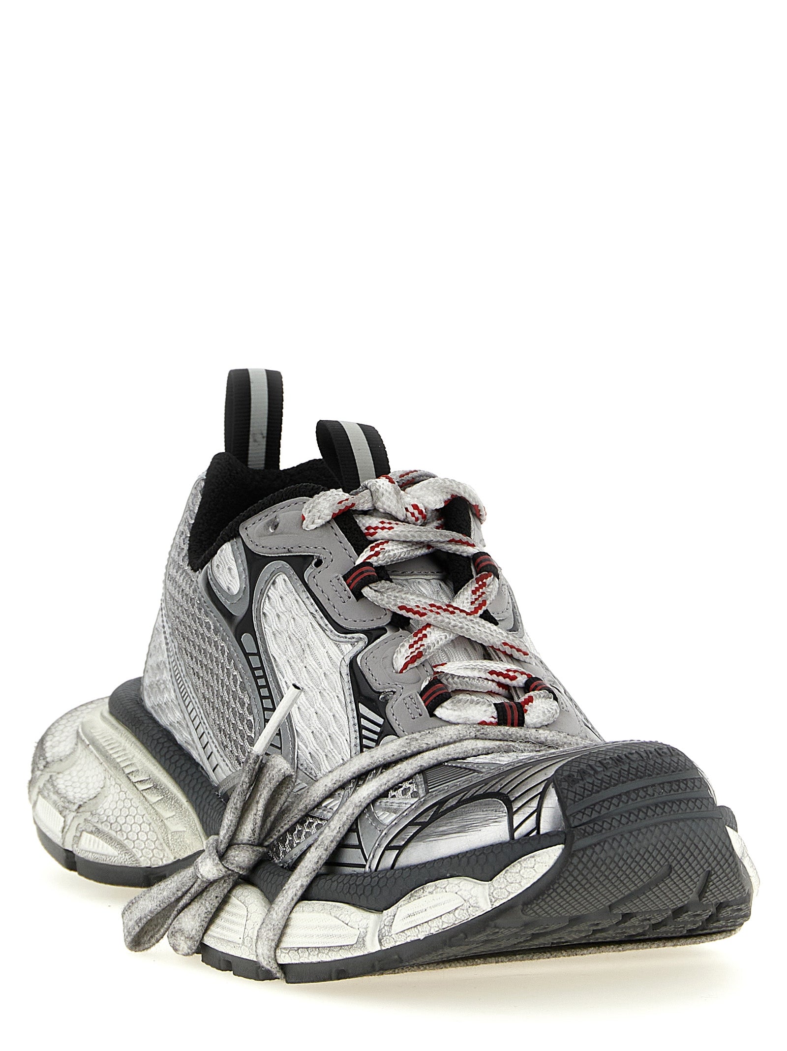 Balenciaga Gray 3XL Synthetic Athletic Sneakers