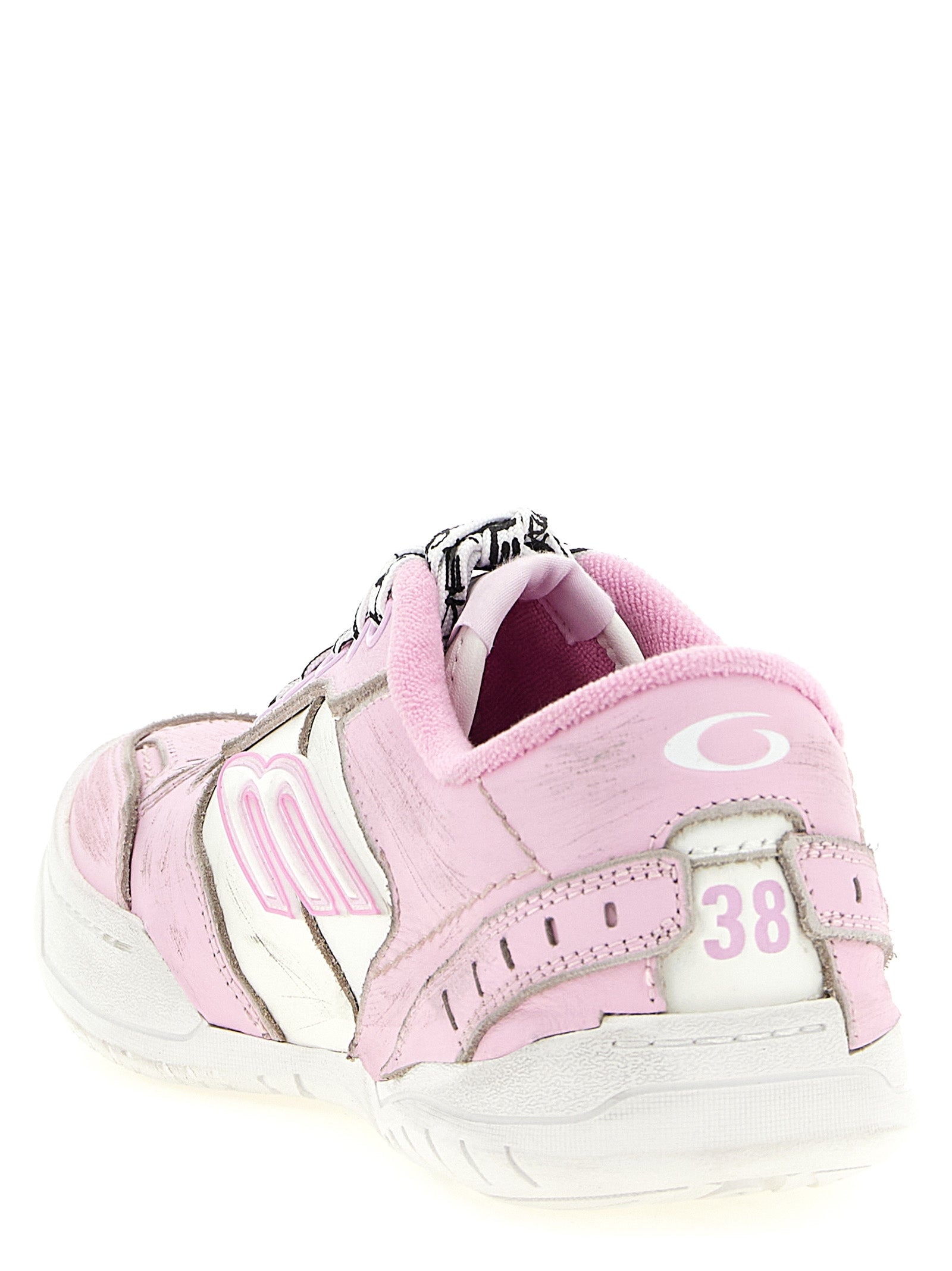 Balenciaga Pink Hamptons Calf Leather Athletic Sneakers