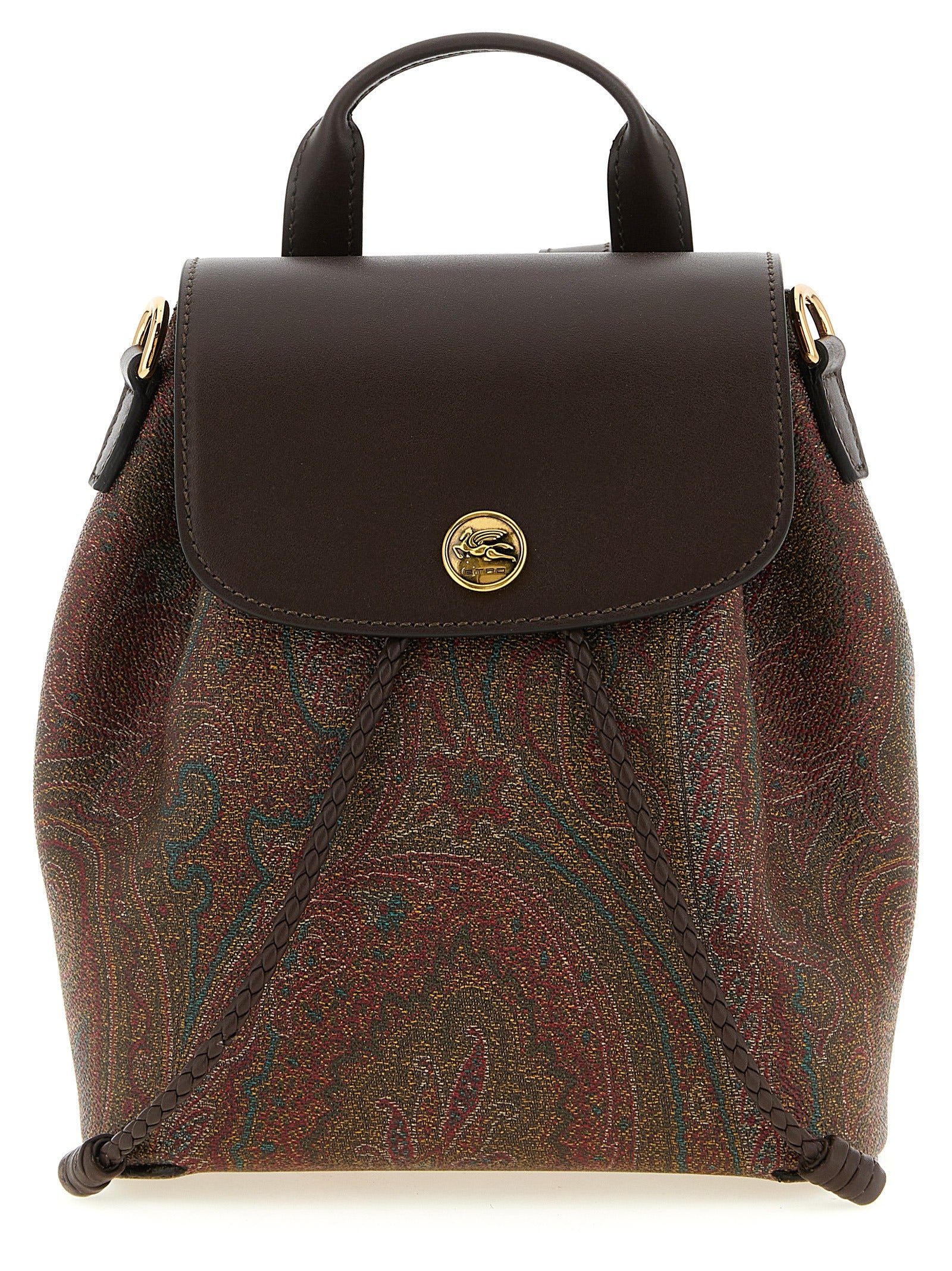 Etro Multicolor Arnica Paisley Cotton Backpack