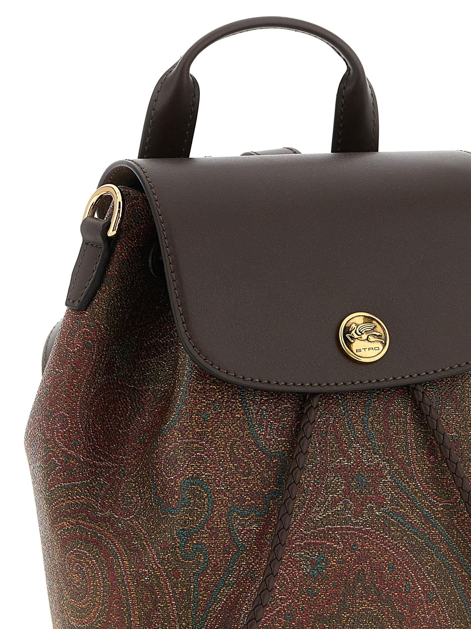 Etro Multicolor Arnica Paisley Cotton Backpack