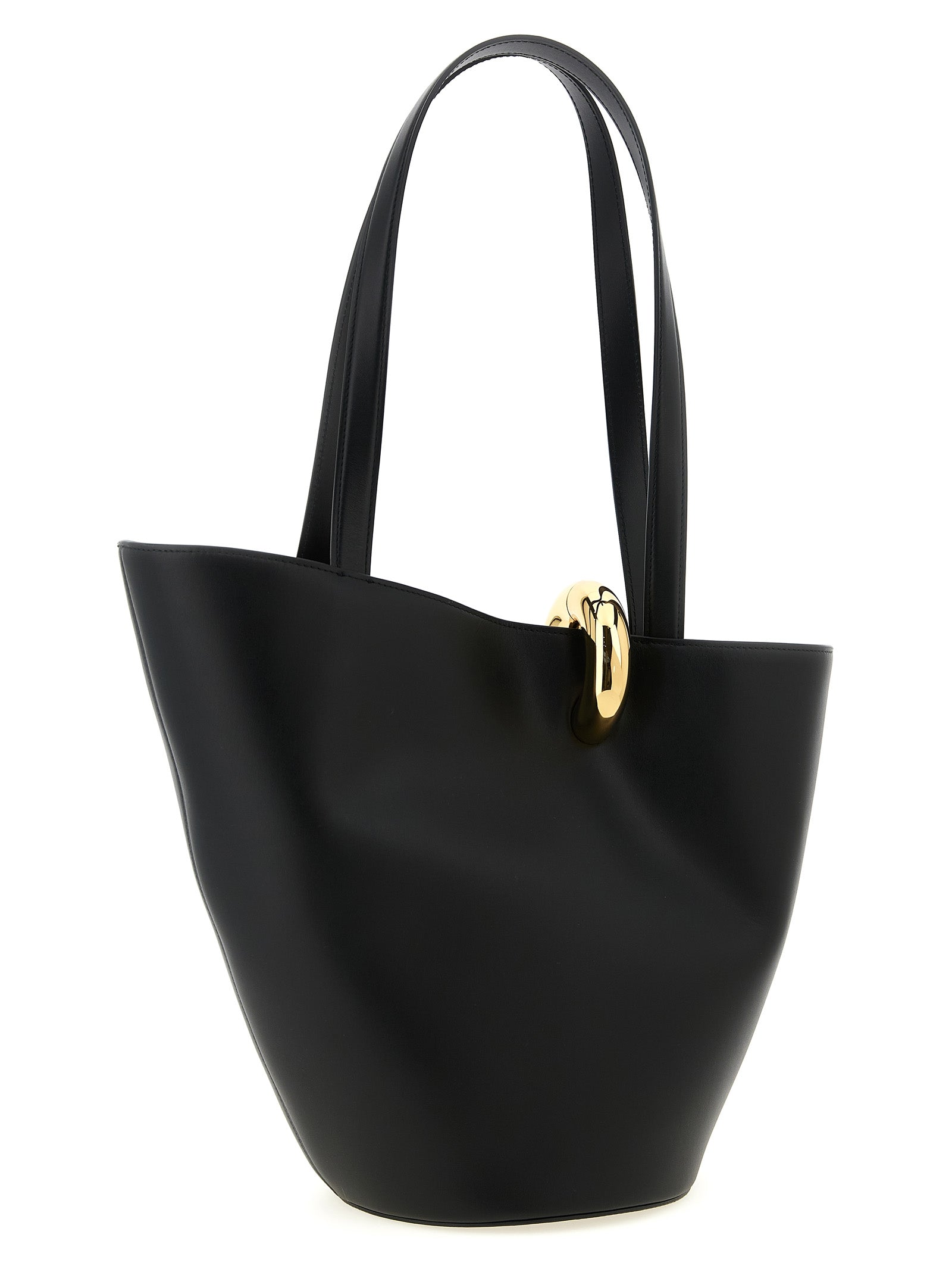 Jacquemus Black Le Bambola Moyen Leather Shoulder Bag
