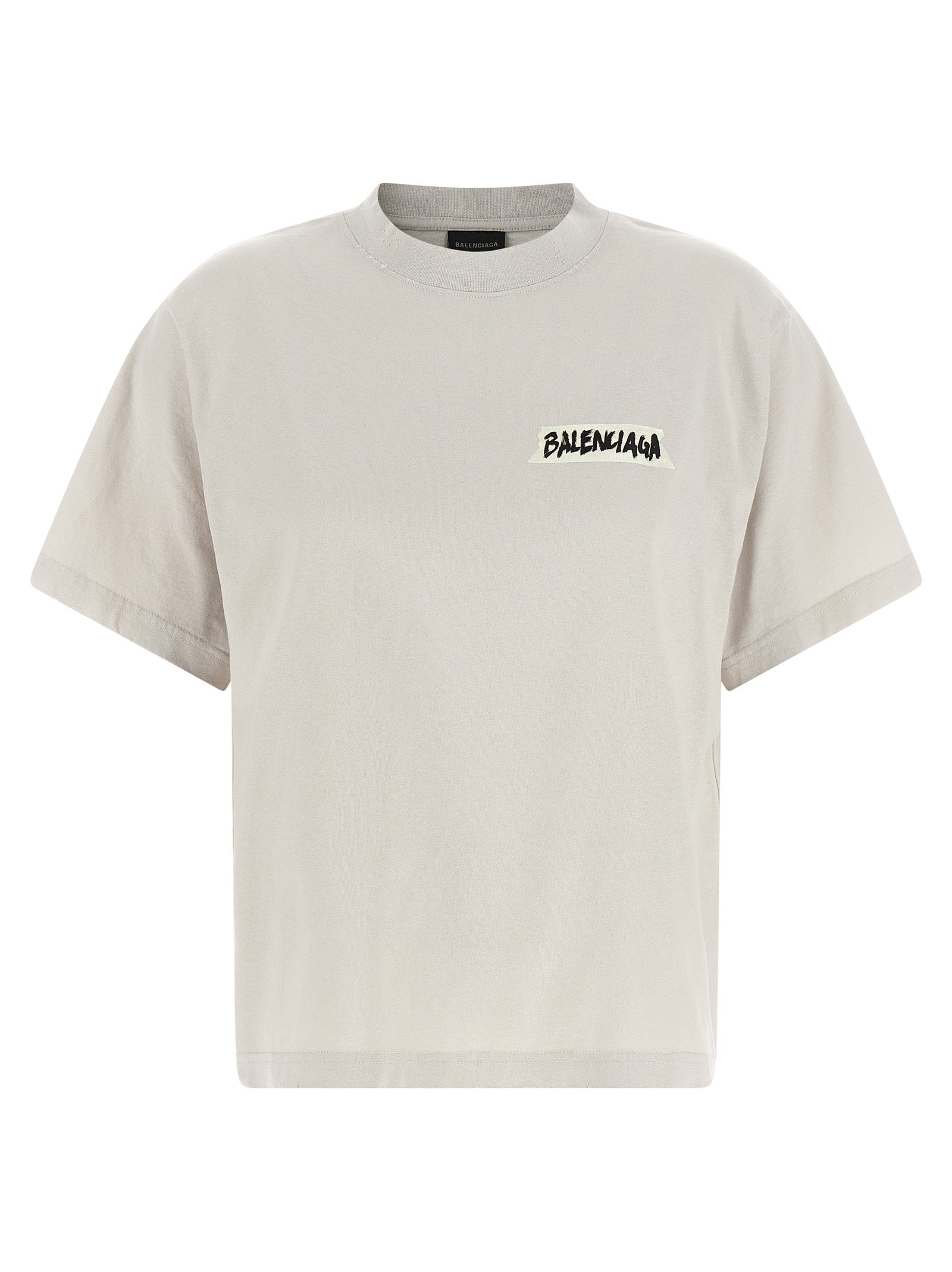 T-shirt Balenciaga en coton gris