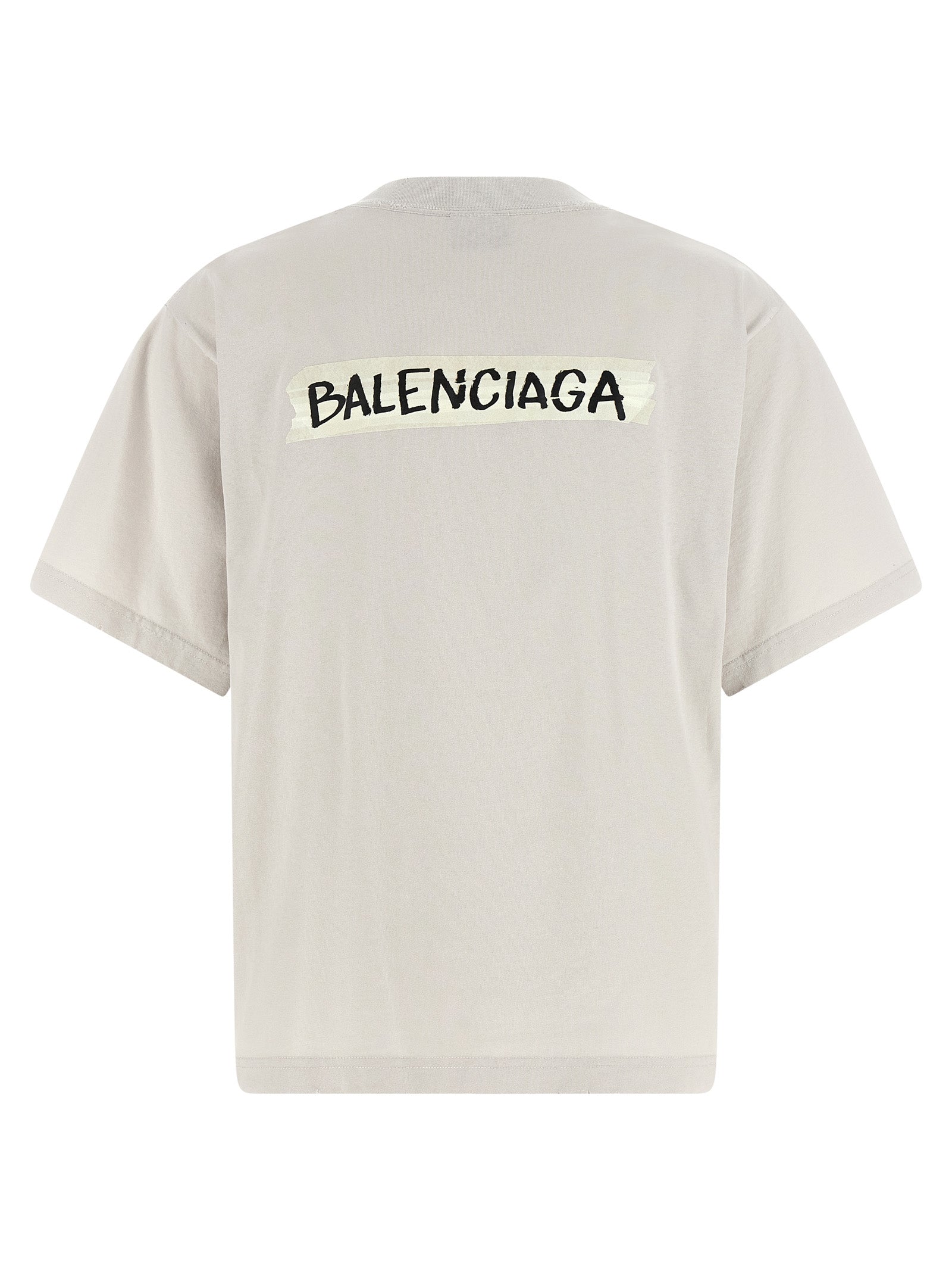 T-shirt Balenciaga en coton gris