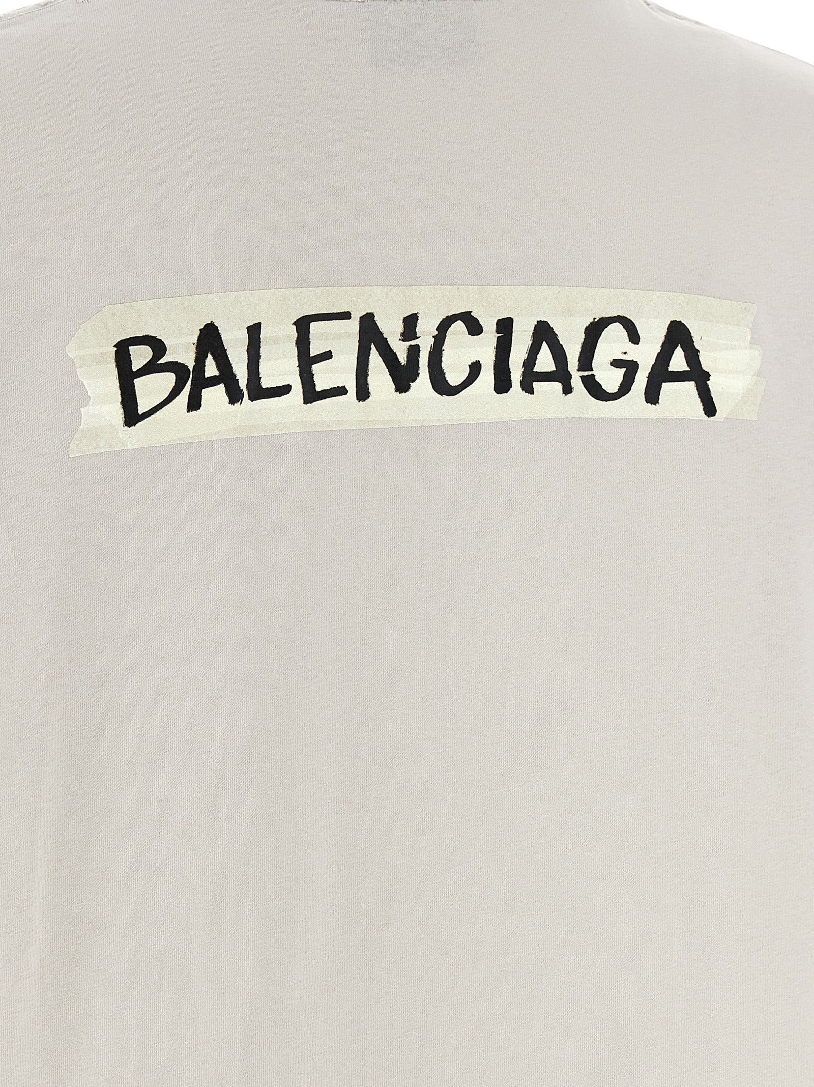 T-shirt Balenciaga en coton gris