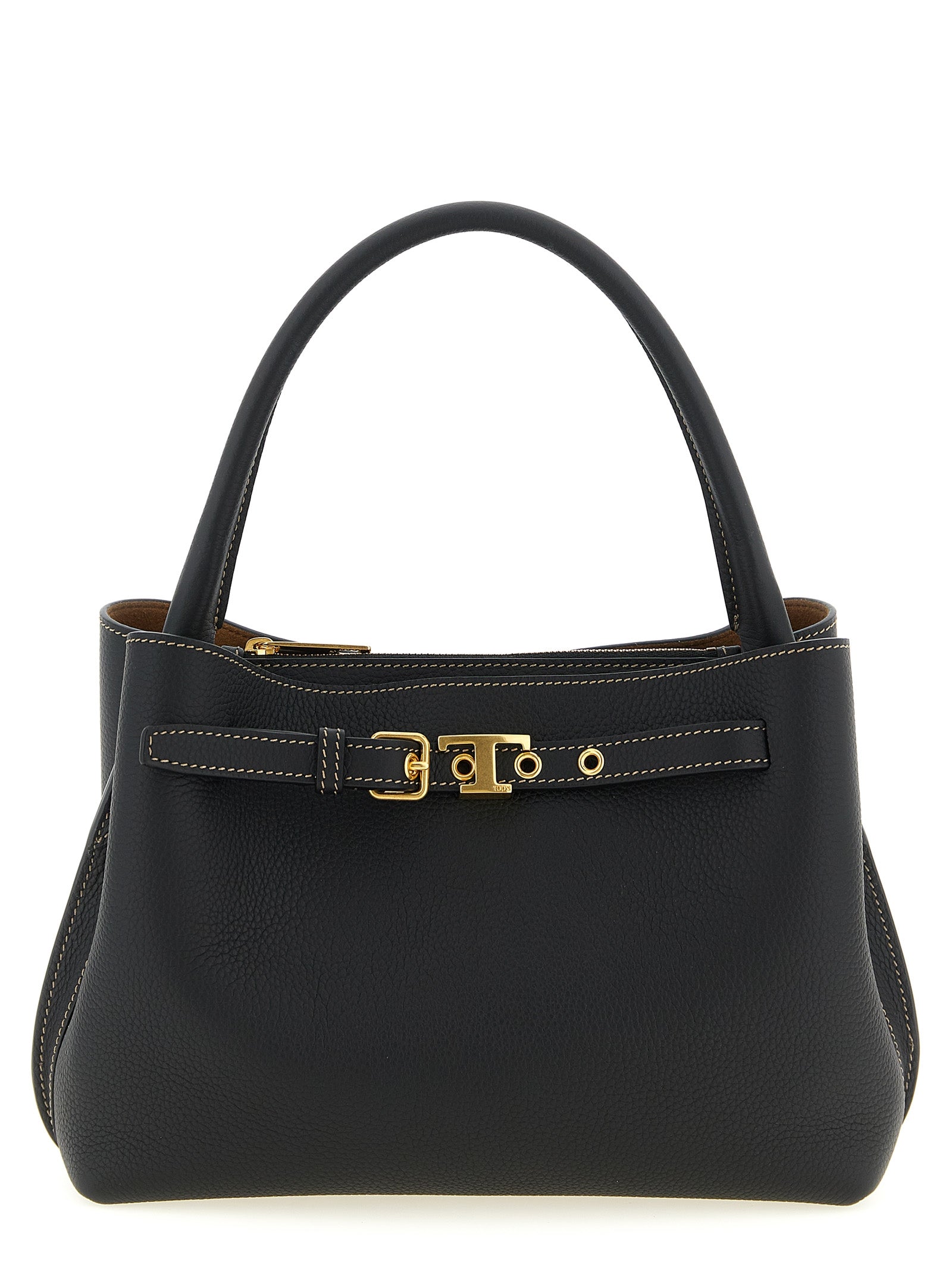 Tod’s Black Tim Mini Handbag Calf Leather