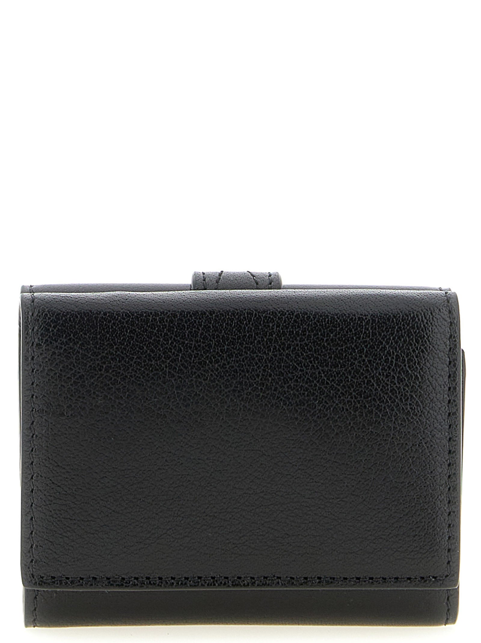 Chloé Black Paddington Mini Wallet Leather