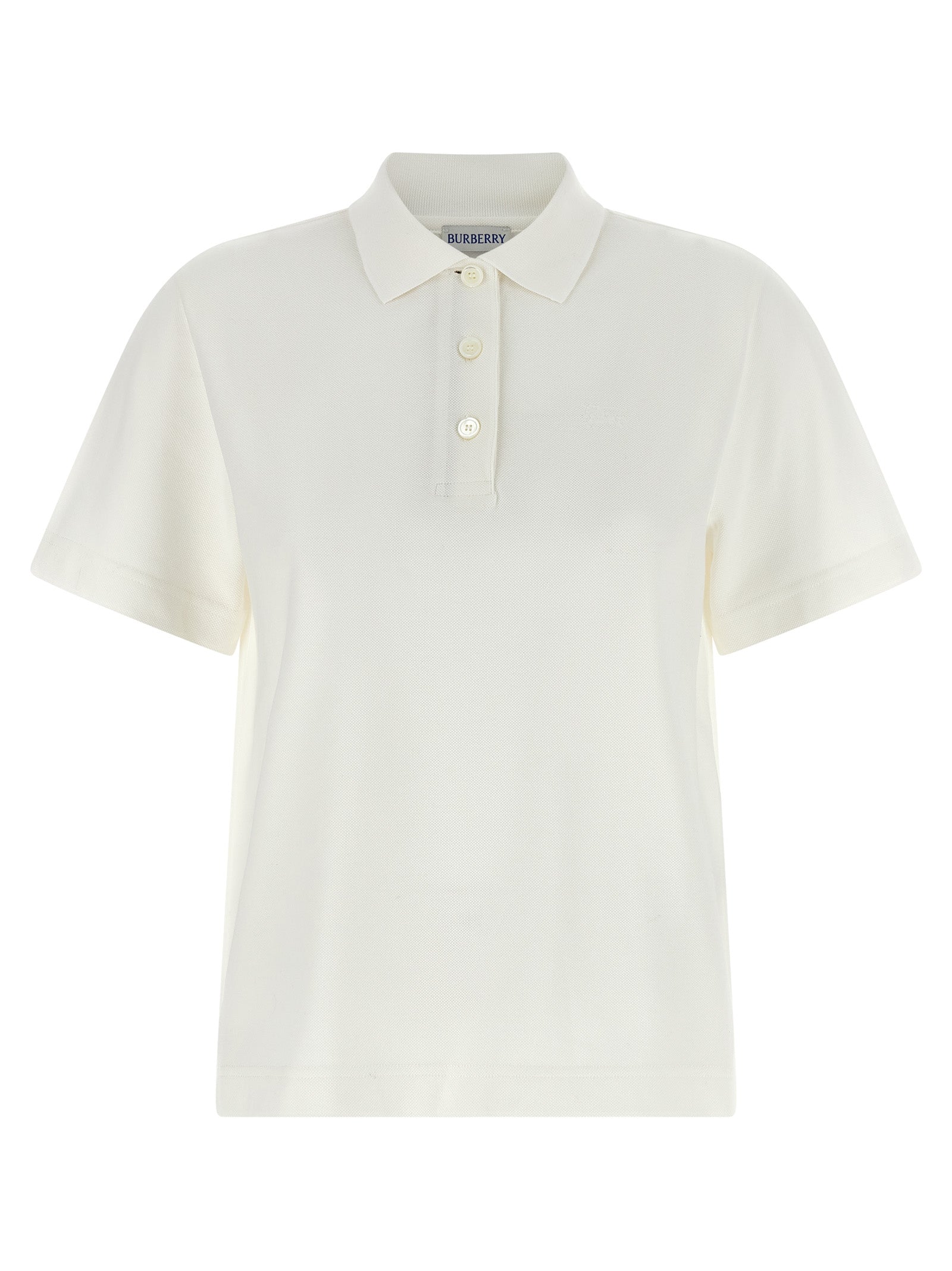 Polo Burberry en coton blanc