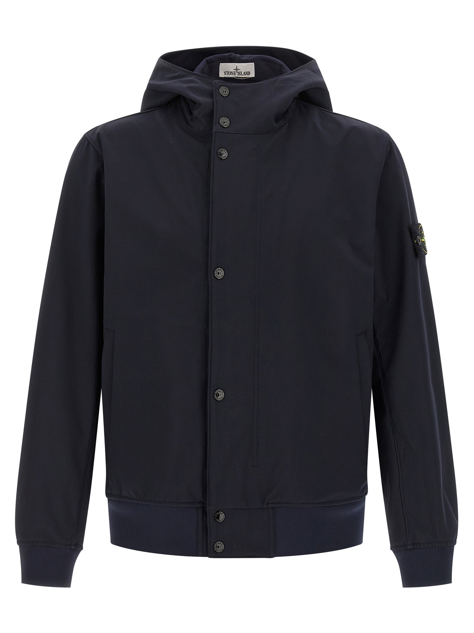 Stone Island blaue Polyester-Shell-Jacke
