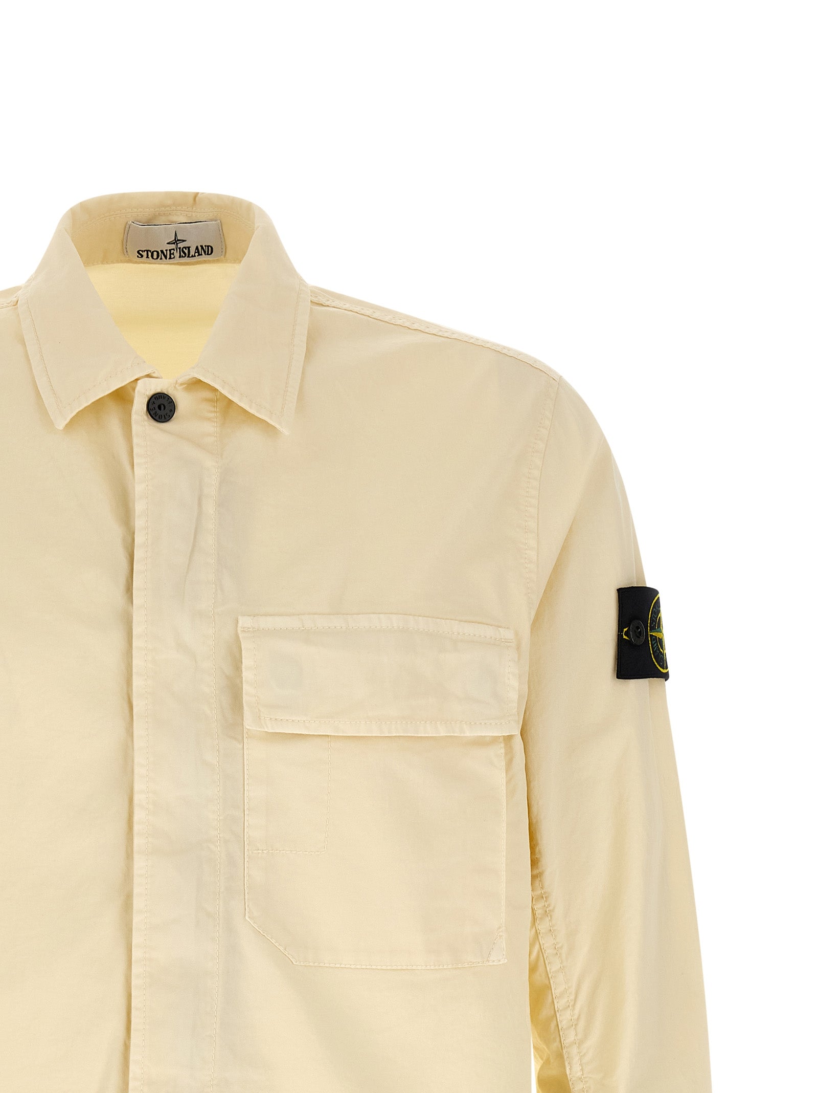 Stone Island Beige Cotton Overshirt