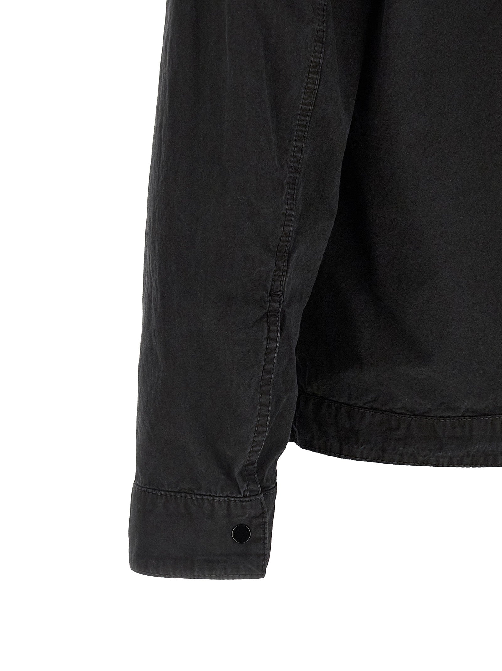 Stone Island Black Cotton Overshirt