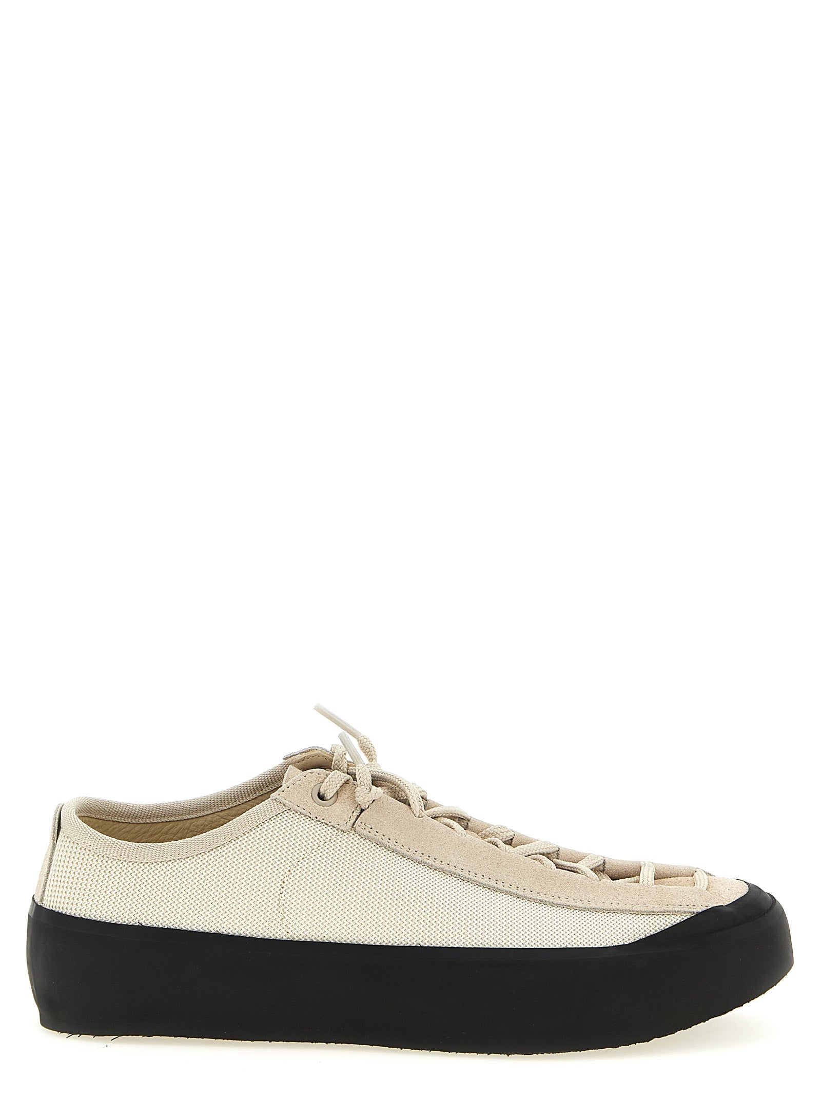 Stone Island Beige Low Top Sneakers Leather