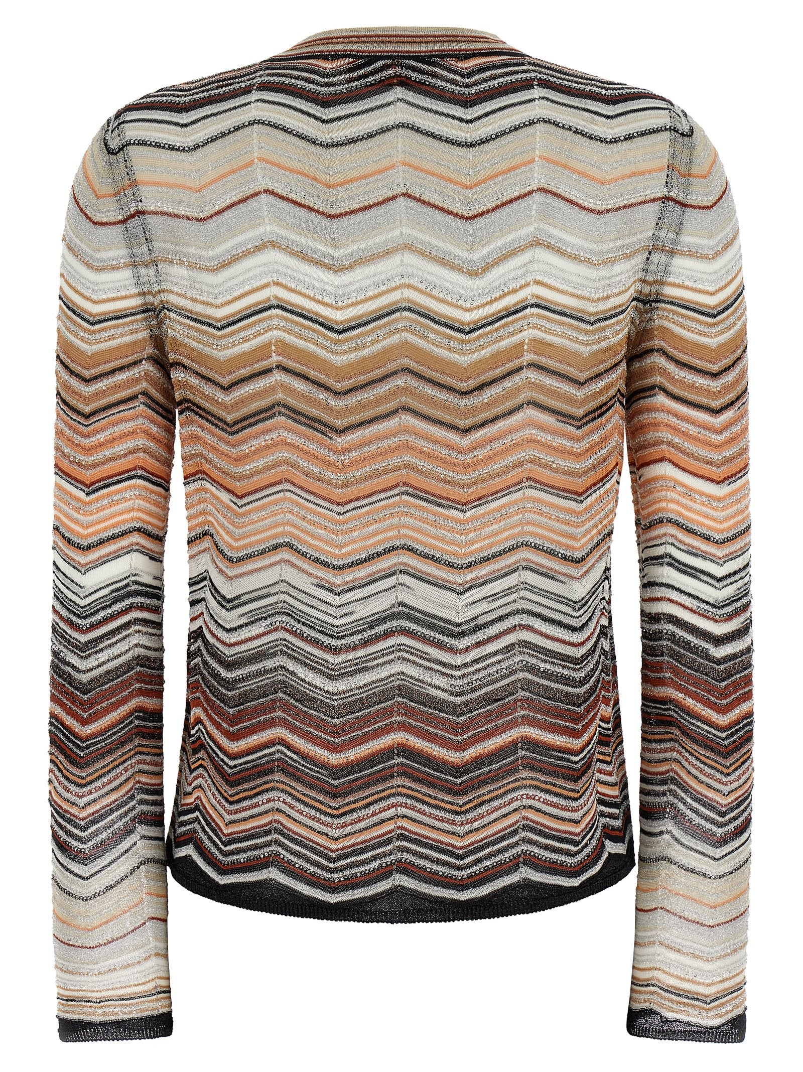 Missoni Brown Viscose Nylon Cardigan