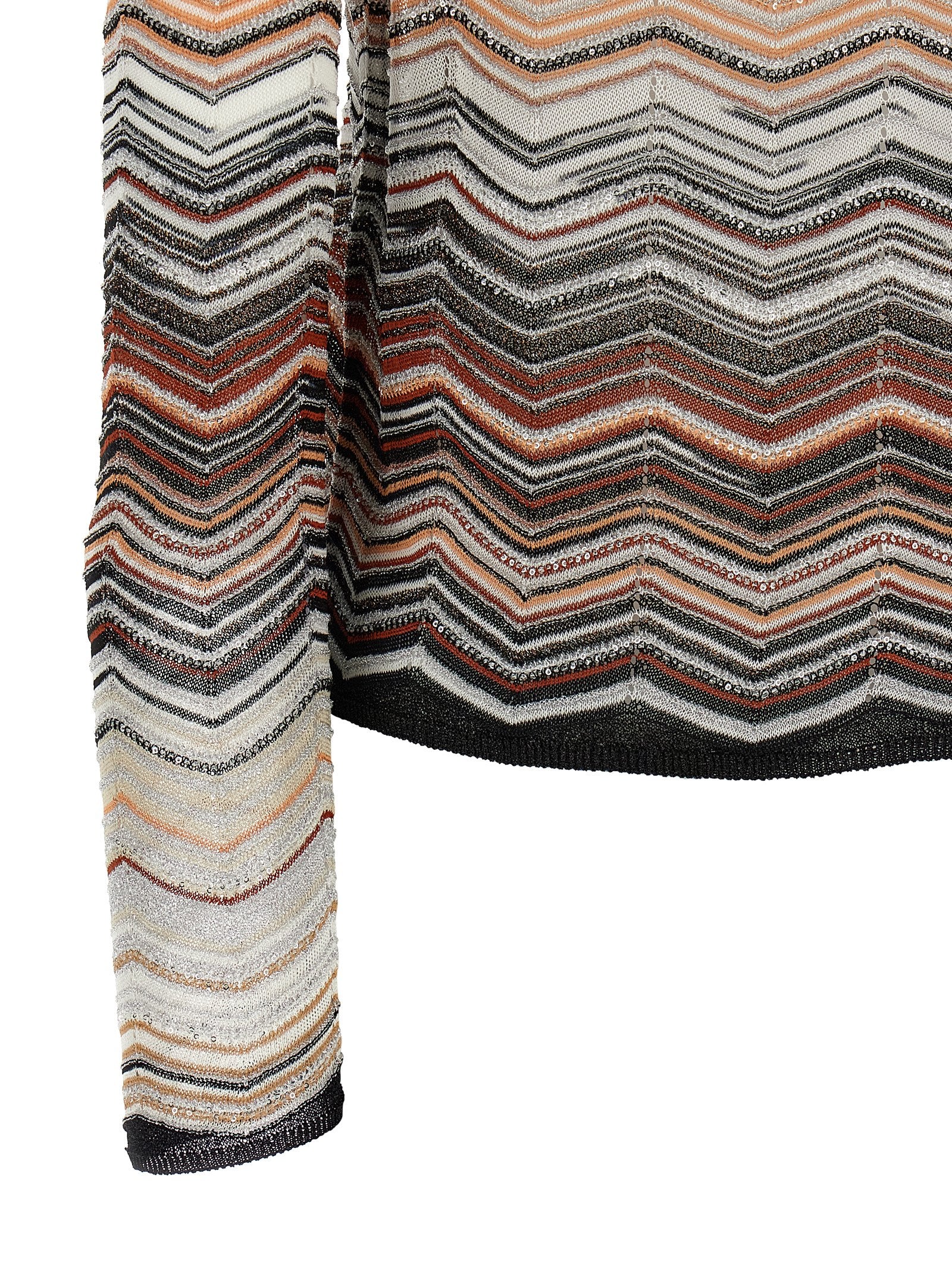 Missoni Brown Viscose Nylon Cardigan