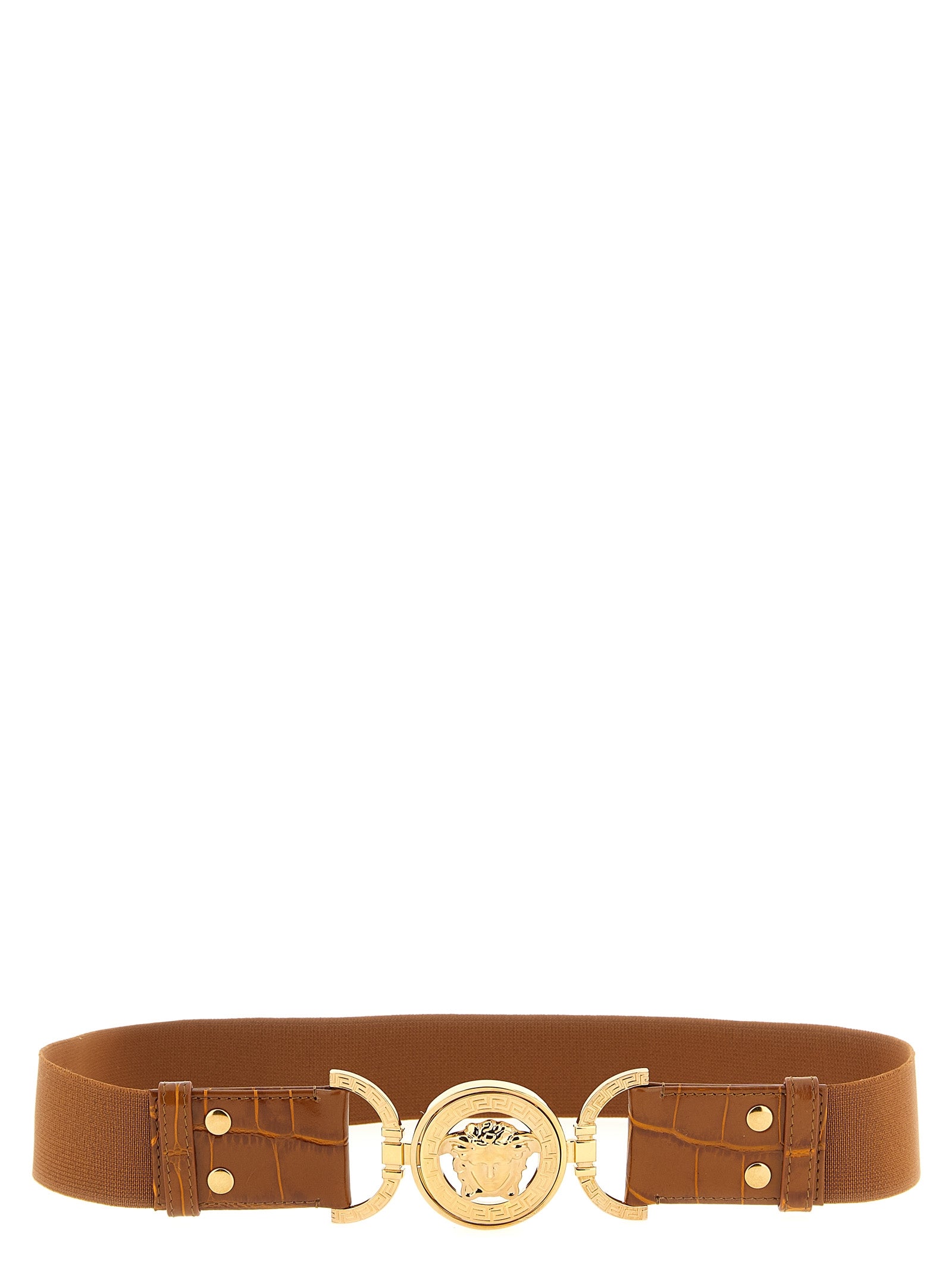 Versace Brown Regular Belt Calf Leather